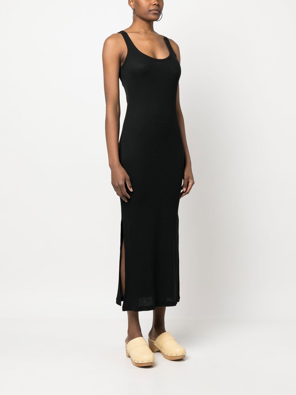 Majestic Dresses Black M348FRO200ROBE002 (MAJESTIC FILATURES / ワンピース・ドレス・オールインワン ) | MAJESTIC FILATURES (マジェスティック フィラチュール)(1)