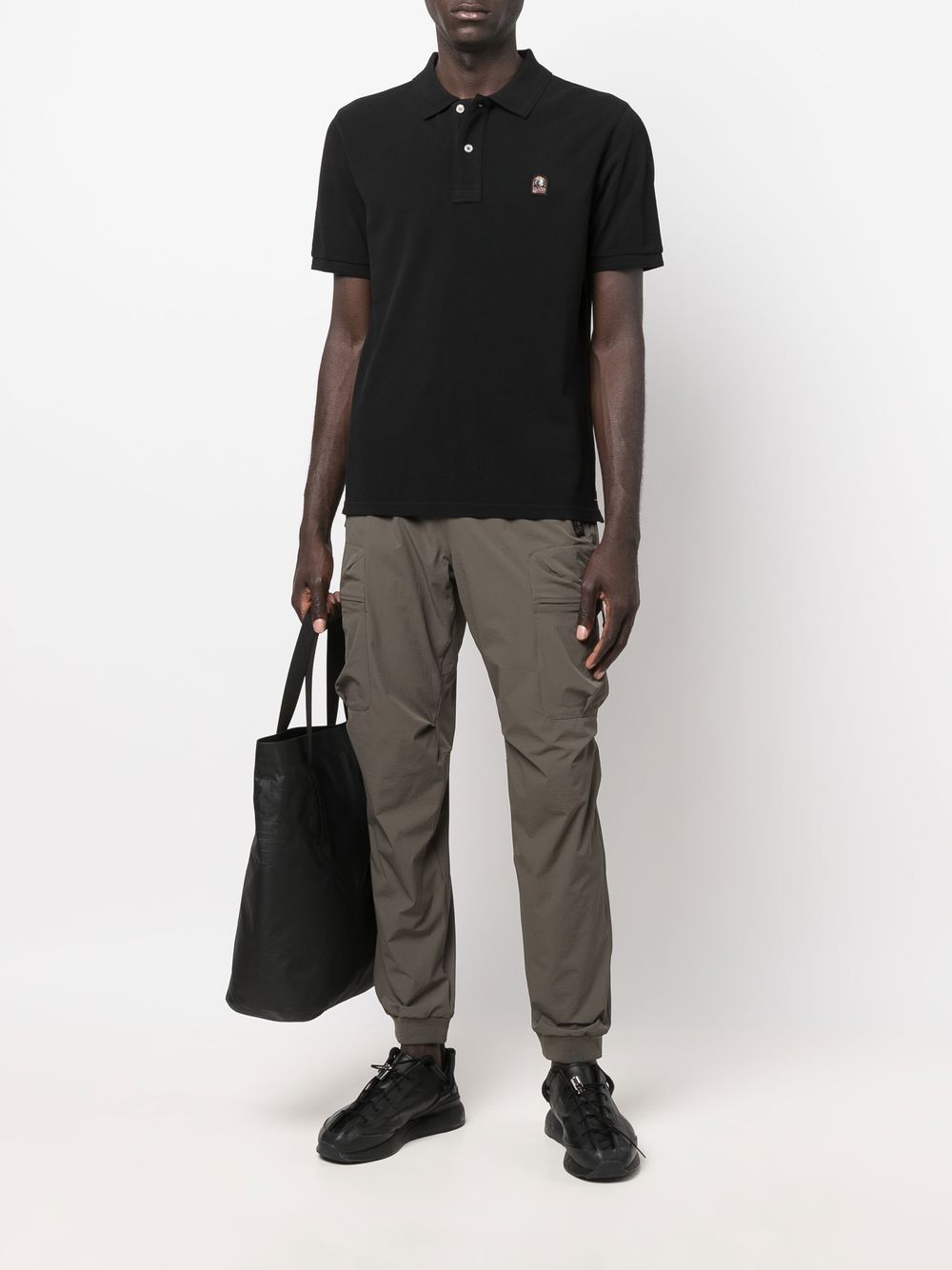 Parajumpers T-shirts and Polos Black PMPOLPO02PATCH541 (PARAJUMPERS / ポロシャツ ) | PARAJUMPERS (パラジャンパーズ)(4)