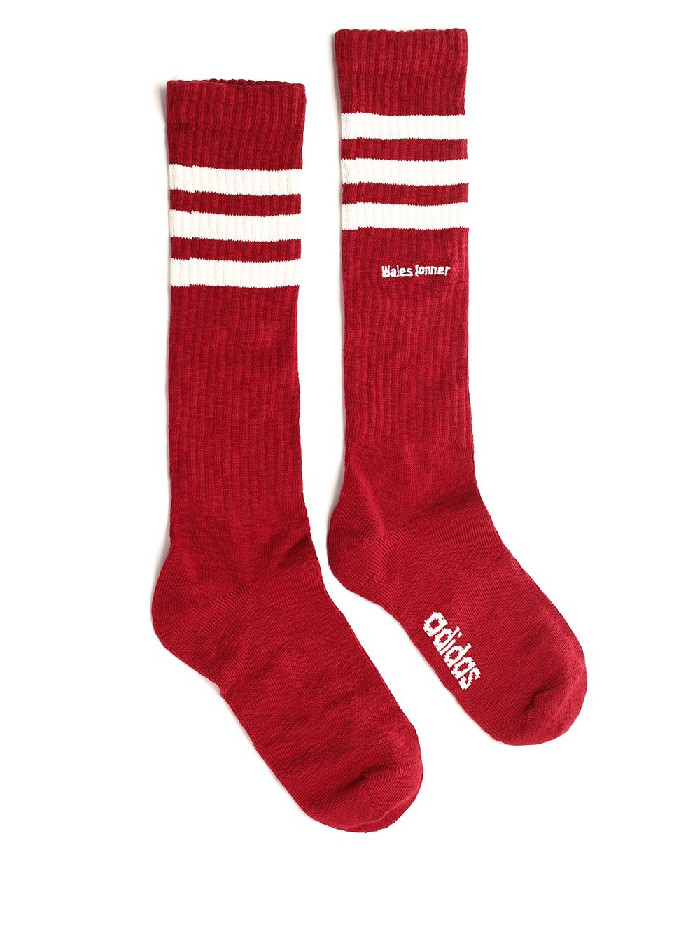 Wales Bonner 3-Stripes socks JH3610WONDERWHITECOLLEGIATEBURGUN (adidas Originals / アンダーウェア ) | adidas Originals (アディダス オリジナルス)(1)