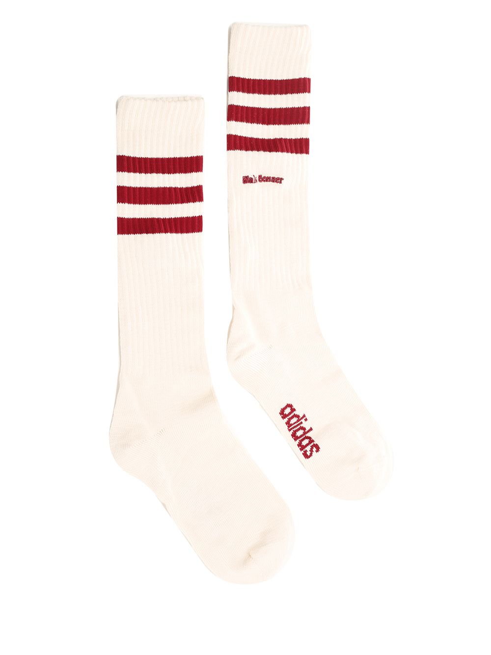 Wales Bonner 3-Stripes socks JH3610WONDERWHITECOLLEGIATEBURGUN (adidas Originals / アンダーウェア ) | adidas Originals (アディダス オリジナルス)(2)