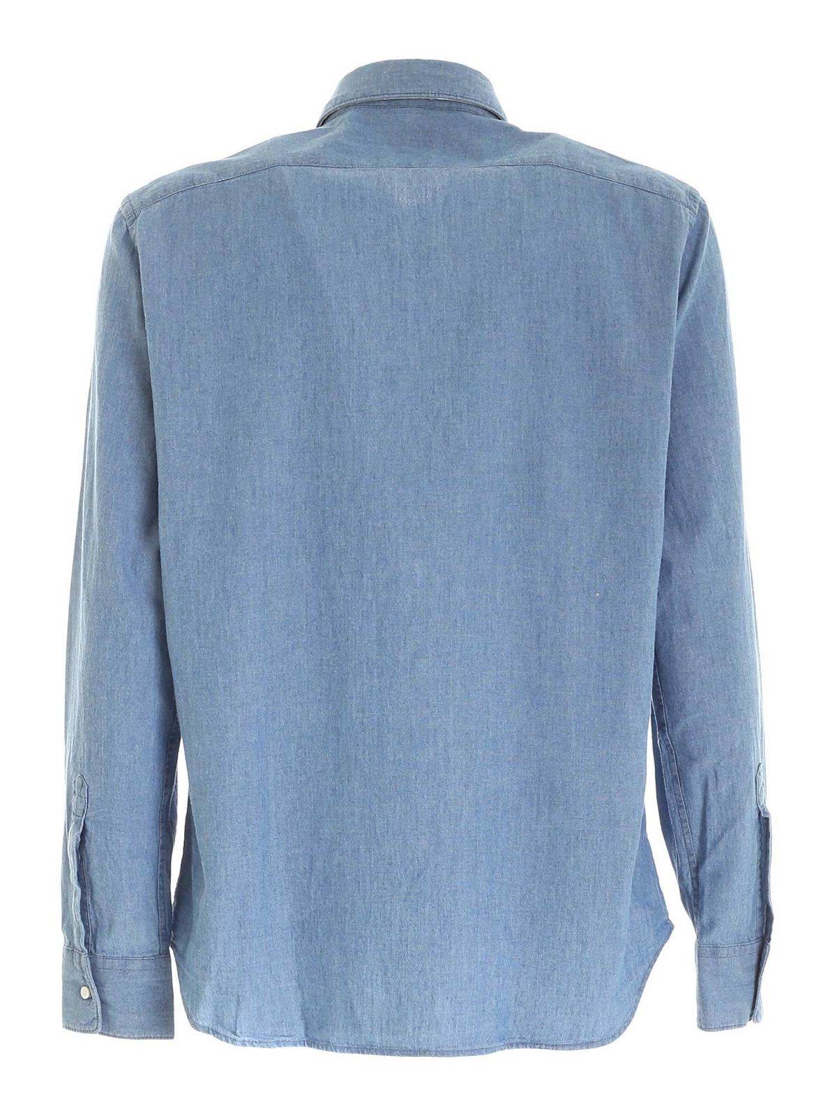 Sedici shirt in light blue CE36E54201122 (ASPESI / シャツ・ブラウス ) | ASPESI (アスペジ)(1)