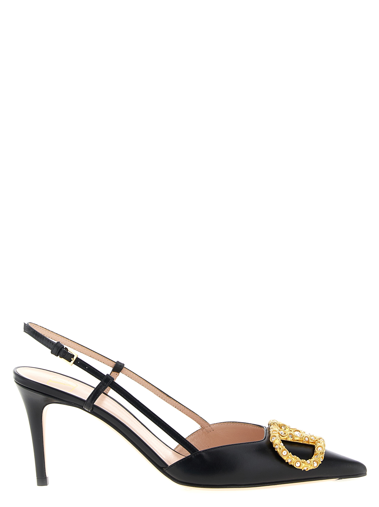 Valentino Garavani With Heel Black (Valentino Garavani