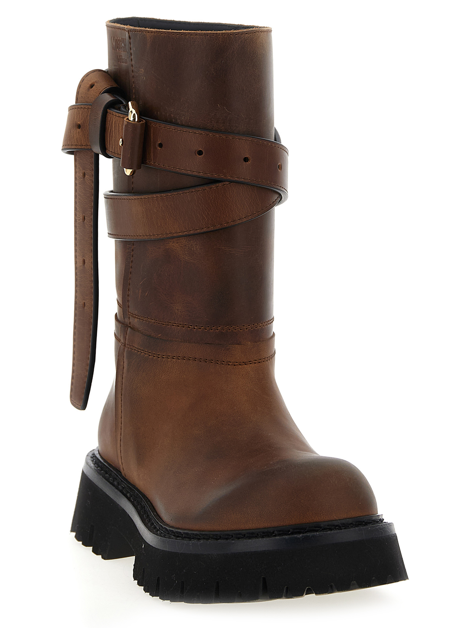 ショートブーツ・ブーティ Moschino FW25 'Brick' boots (MA26054G1NMG0 208) Brick' boots (MOSCHINO/ブーツ) | MOSCHINO（モスキーノ）の