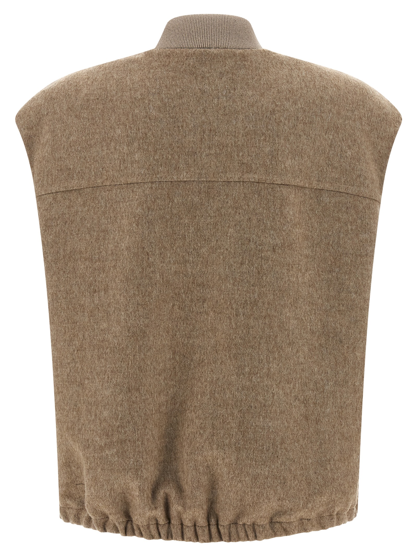 Shiny Zipper Pull' vest (Brunello Cucinelli/カジュアル