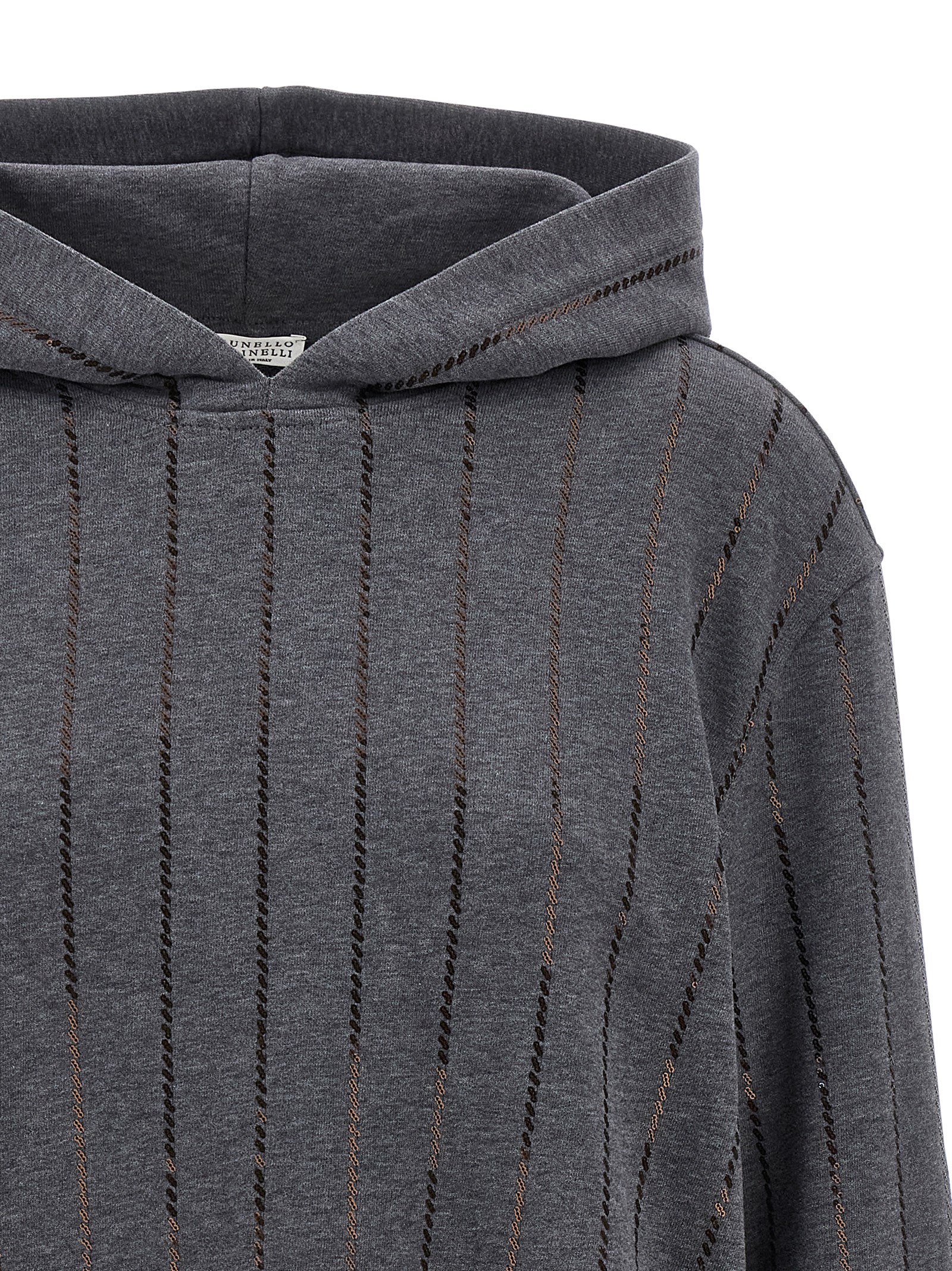 Micro sequin hoodie MN05NSO809C8125 (Brunello Cucinelli / スウェット・フーディー ) | Brunello Cucinelli (ブルネロ・クチネリ)(2)