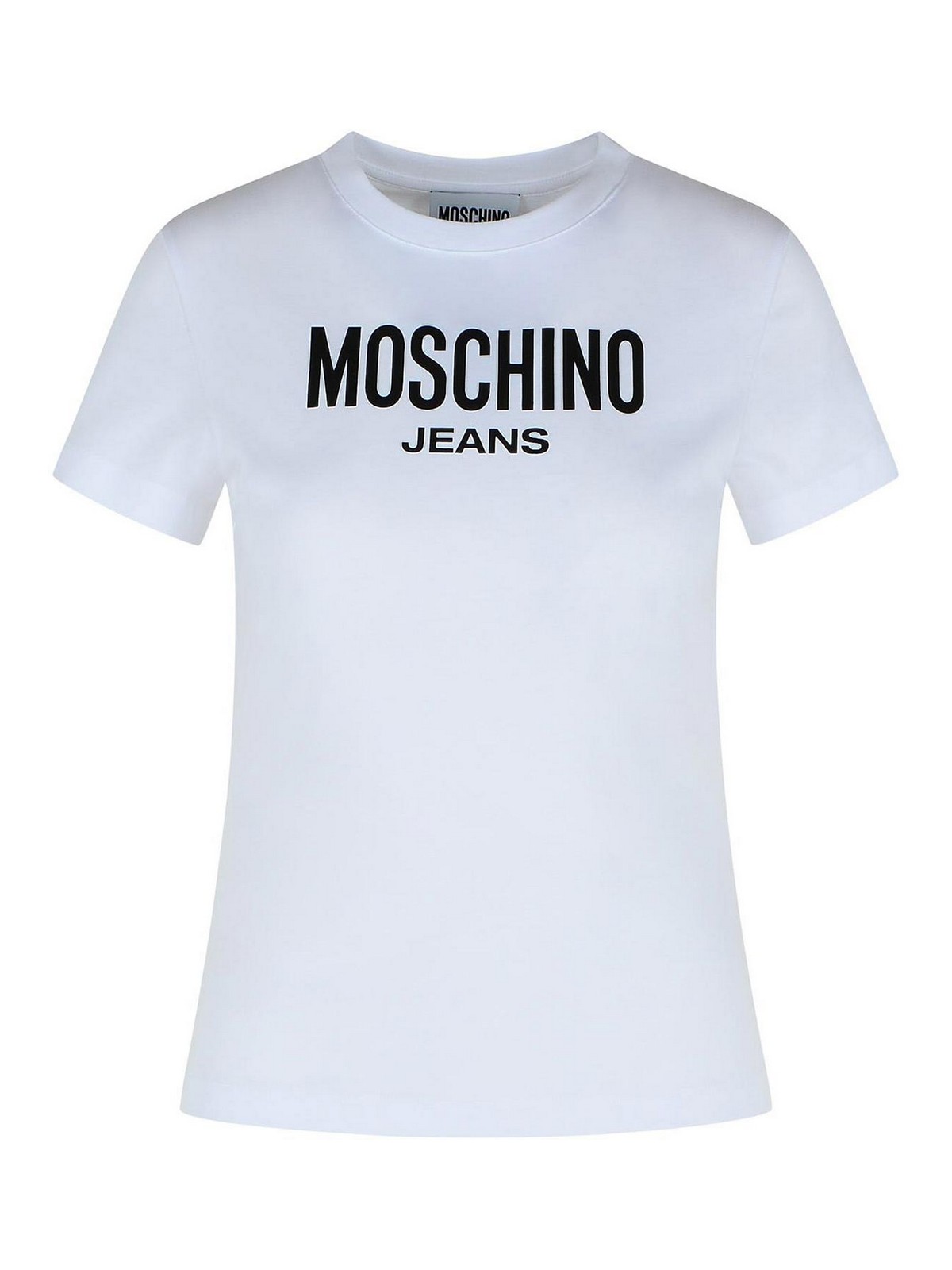 White Cotton T-Shirt K1J071882367001 (MOSCHINO JEANS / Tシャツ・カットソー ) | MOSCHINO JEANS (モスキーノ ジーンズ)
