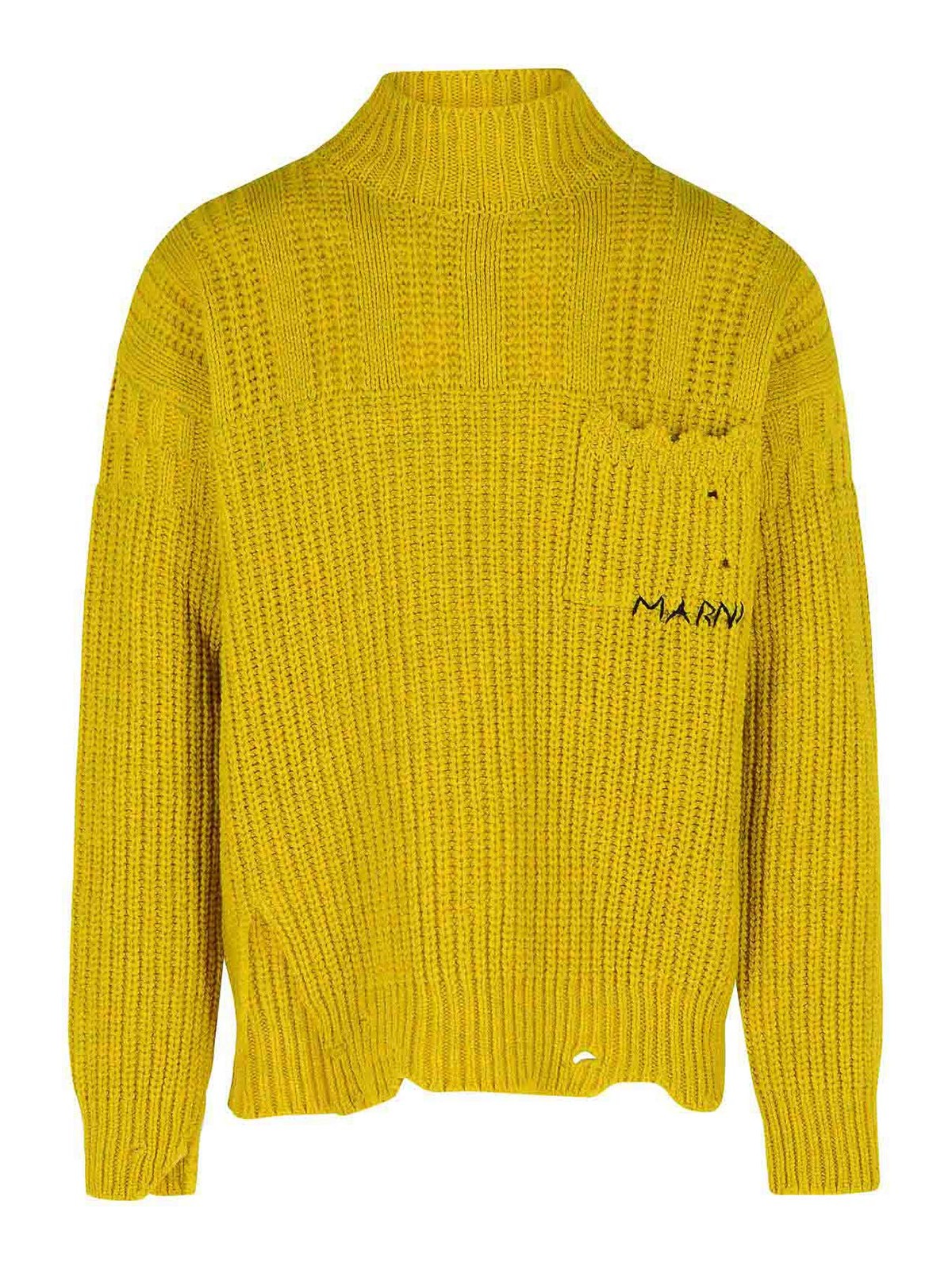 Mustard Virgin Wool Turtleneck Sweater DVMG0054A0UFW31000Y48 (Marni / ニット・セーター・カーディガン ) | Marni (マルニ)