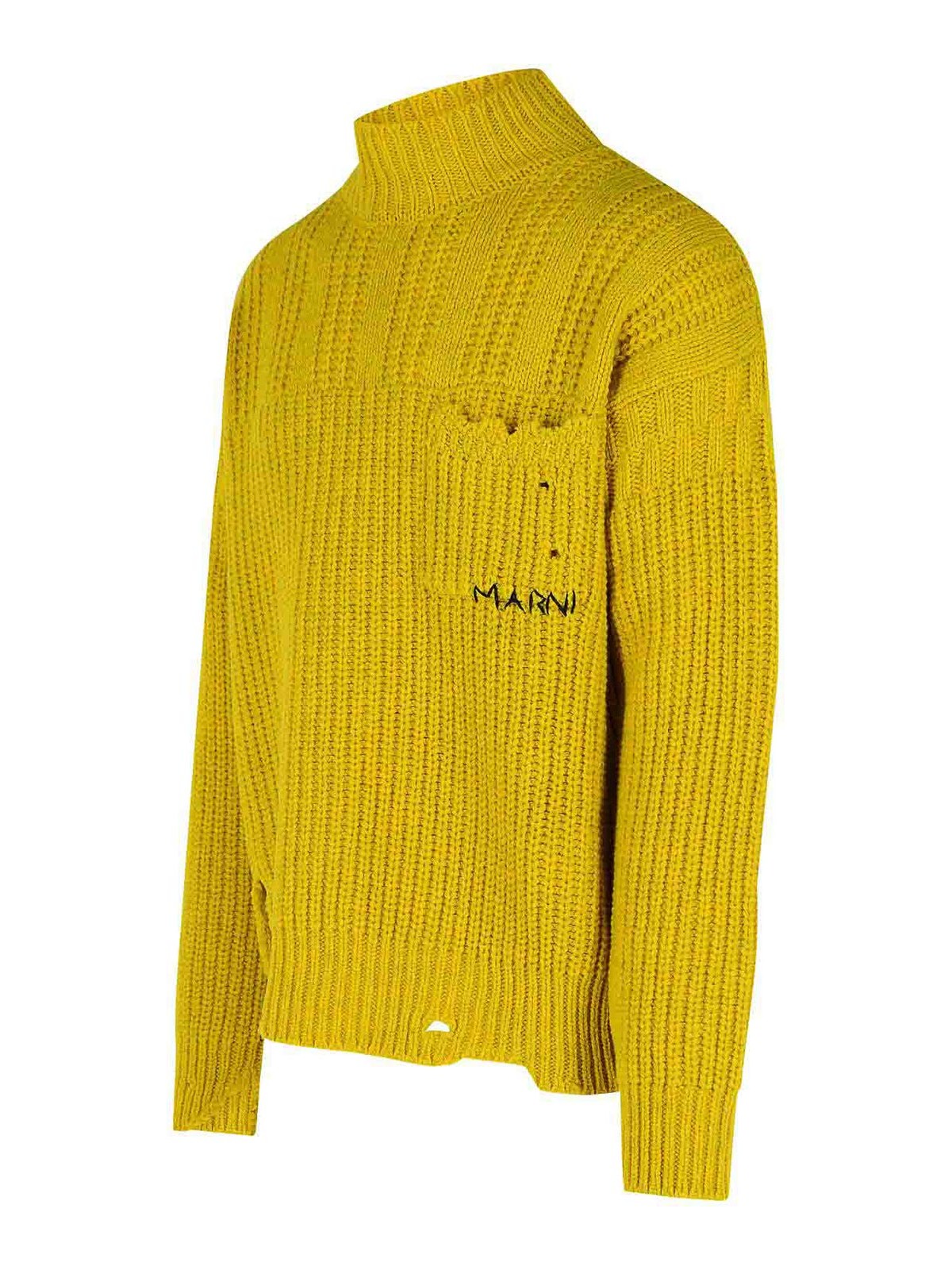 Mustard Virgin Wool Turtleneck Sweater DVMG0054A0UFW31000Y48 (Marni / ニット・セーター・カーディガン ) | Marni (マルニ)(2)