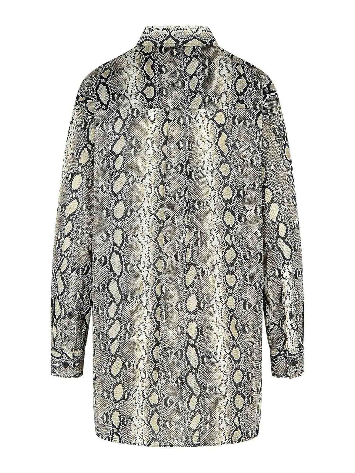 Snake Print Cotton Shirt MT540WAK6A120 (MICHAEL KORS / シャツ・ブラウス ) | MICHAEL KORS (マイケル・コース)(1)