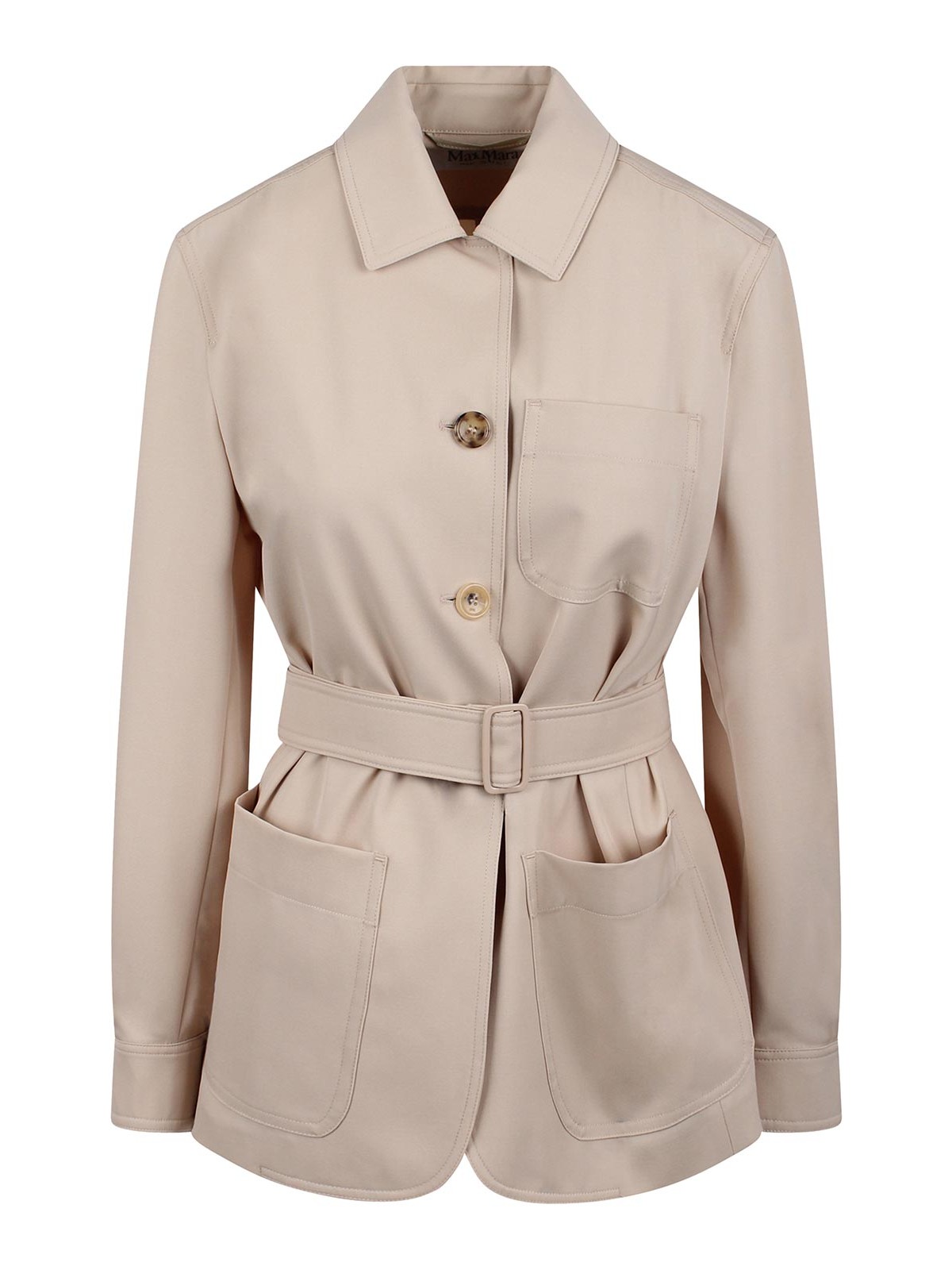 Orlaya Oversize Stretch-Wool Canvas Jacket (Max Mara