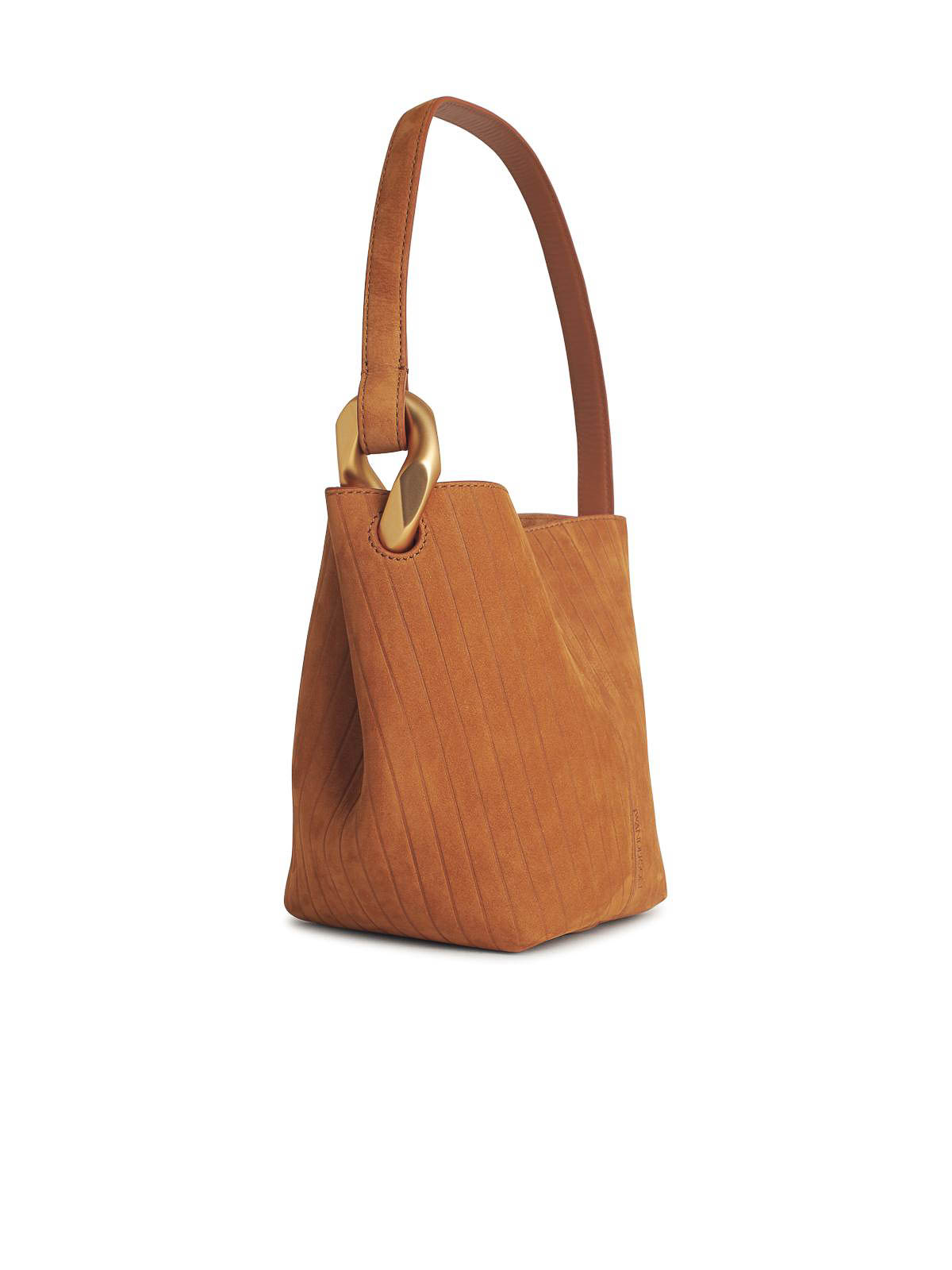 Corner Brown Suede Bucket Bag HB0740LA0375604 (JW Anderson / ハンドバッグ・ショルダーバッグ ) | JW Anderson (ジェイダブリュー アンダーソン)(1)