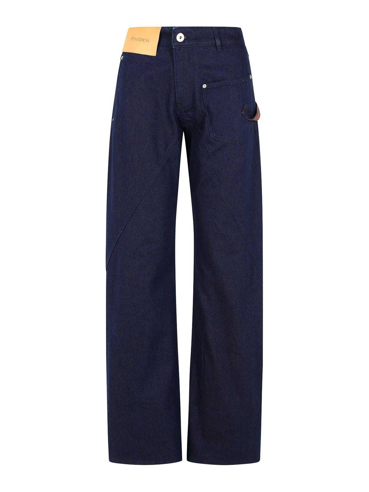 Workwear Cotton Pants With Blue Twisted Leg DT0125PG1836807 (JW Anderson / パンツ ) | JW Anderson (ジェイダブリュー アンダーソン)