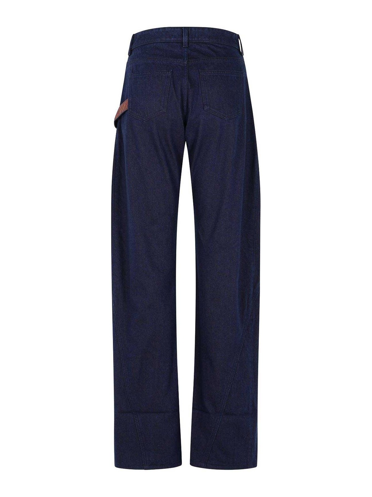 Workwear Cotton Pants With Blue Twisted Leg DT0125PG1836807 (JW Anderson / パンツ ) | JW Anderson (ジェイダブリュー アンダーソン)(1)