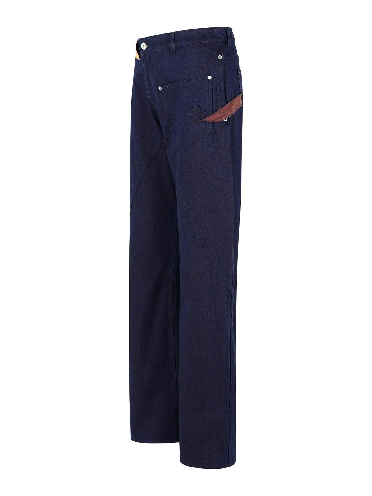 Workwear Cotton Pants With Blue Twisted Leg DT0125PG1836807 (JW Anderson / パンツ ) | JW Anderson (ジェイダブリュー アンダーソン)(2)