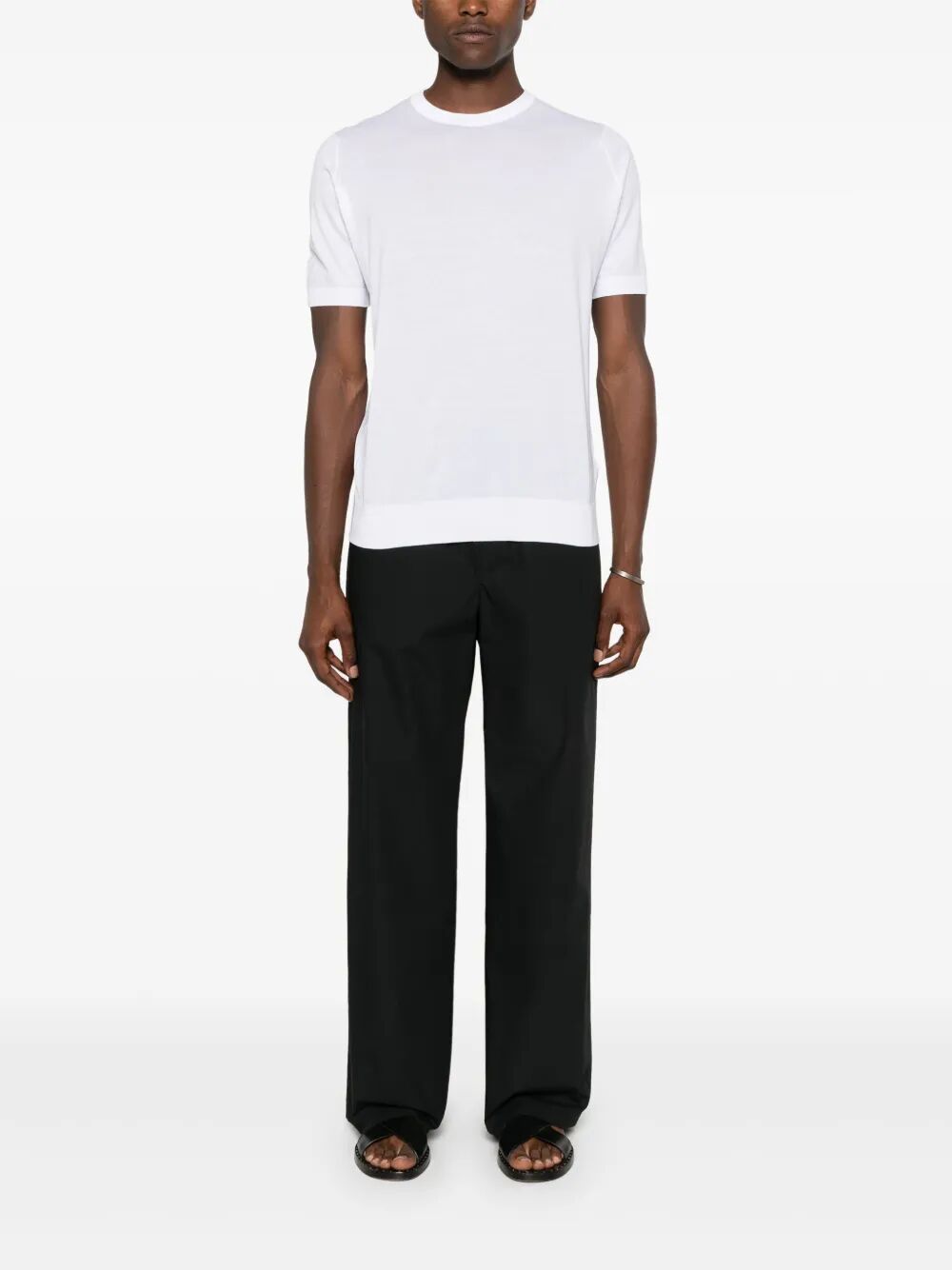 KEMPTON FINE KNIT COTTON T-SHIRT KEMPTONWHITE (JOHN SMEDLEY / Tシャツ・カットソー ) | JOHN SMEDLEY (ジョンスメドレー)(1)