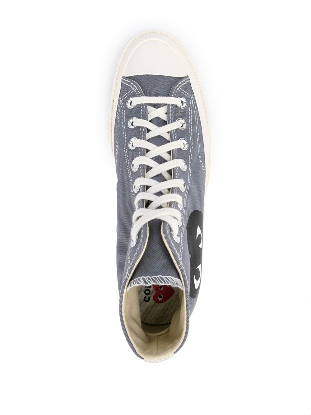 HALF HEART CHUCK TAYLOR `70 HIGH TOP SNEAKERS P1K122GREY (PLAY Comme Des Garçons / スニーカー ) | PLAY Comme Des Garçons (プレイ コムデギャルソン)(3)