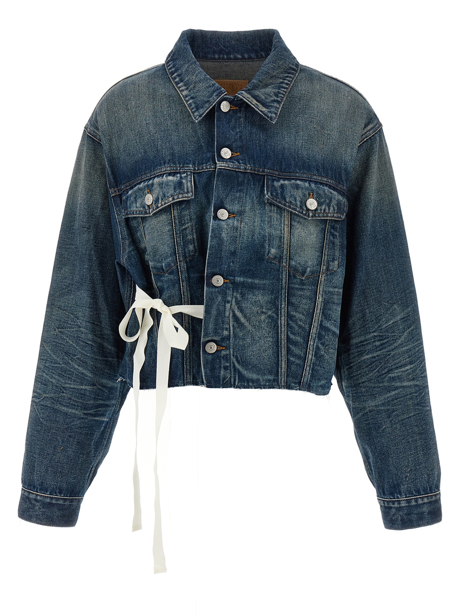Tape denim jacket S52AM0340M30017962 (MM6 Maison Margiela / カジュアルジャケット ) | MM6 Maison Margiela (エムエムシックス)