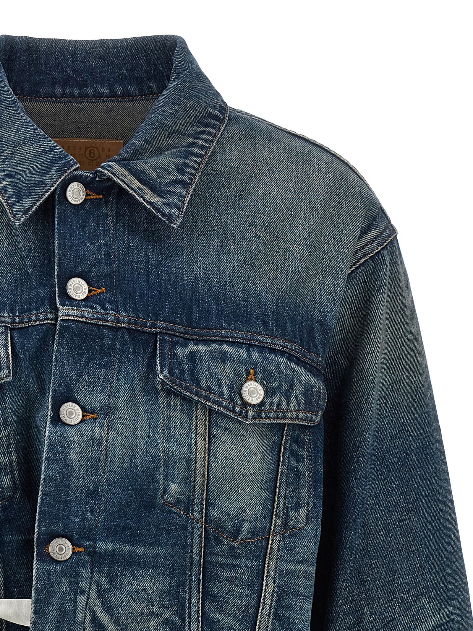 Tape denim jacket S52AM0340M30017962 (MM6 Maison Margiela / カジュアルジャケット ) | MM6 Maison Margiela (エムエムシックス)(2)