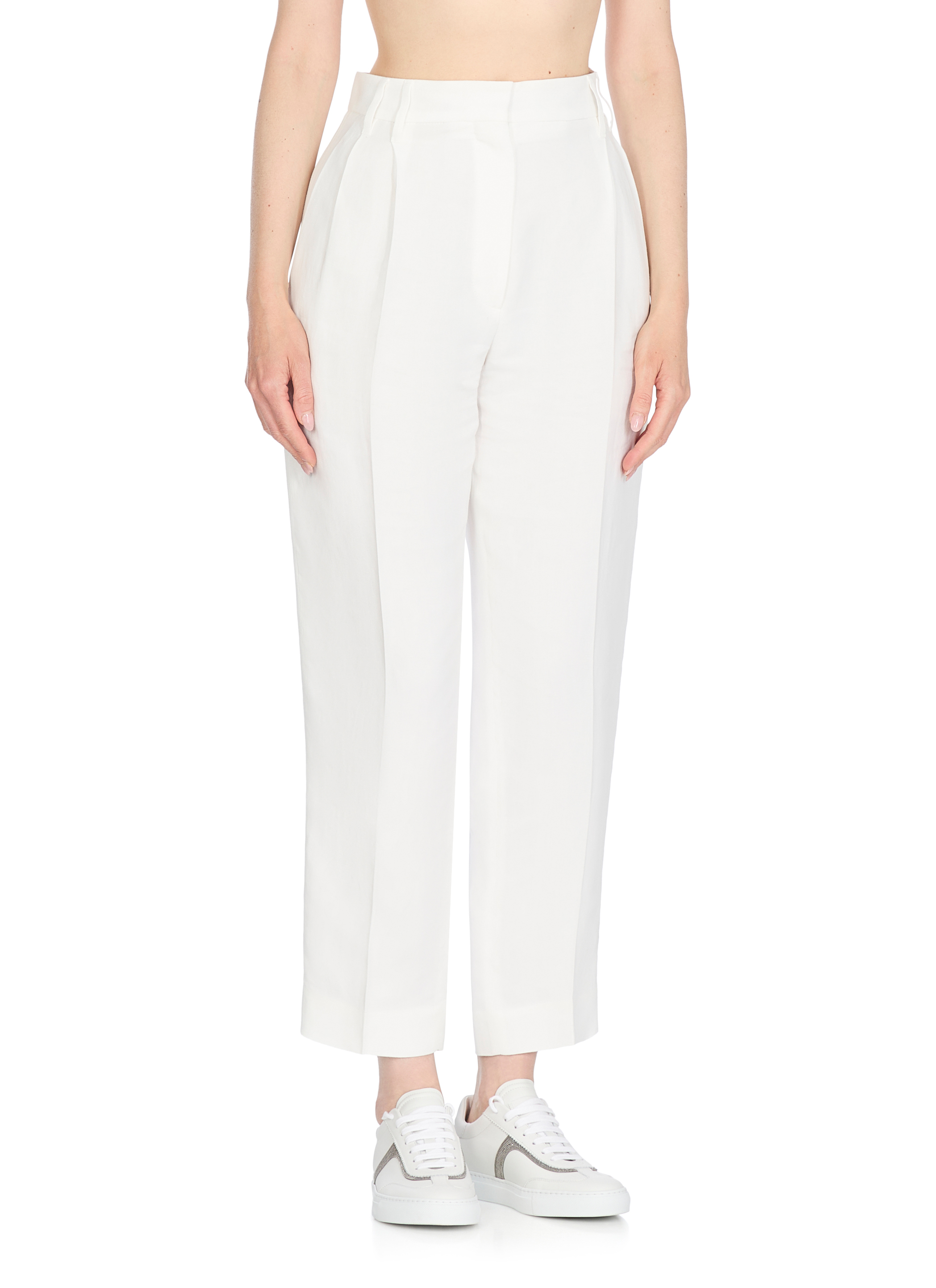 Brunello Cucinelli Trousers White MH126P8292C600 (Brunello Cucinelli / パンツ ) | Brunello Cucinelli (ブルネロ・クチネリ)(1)