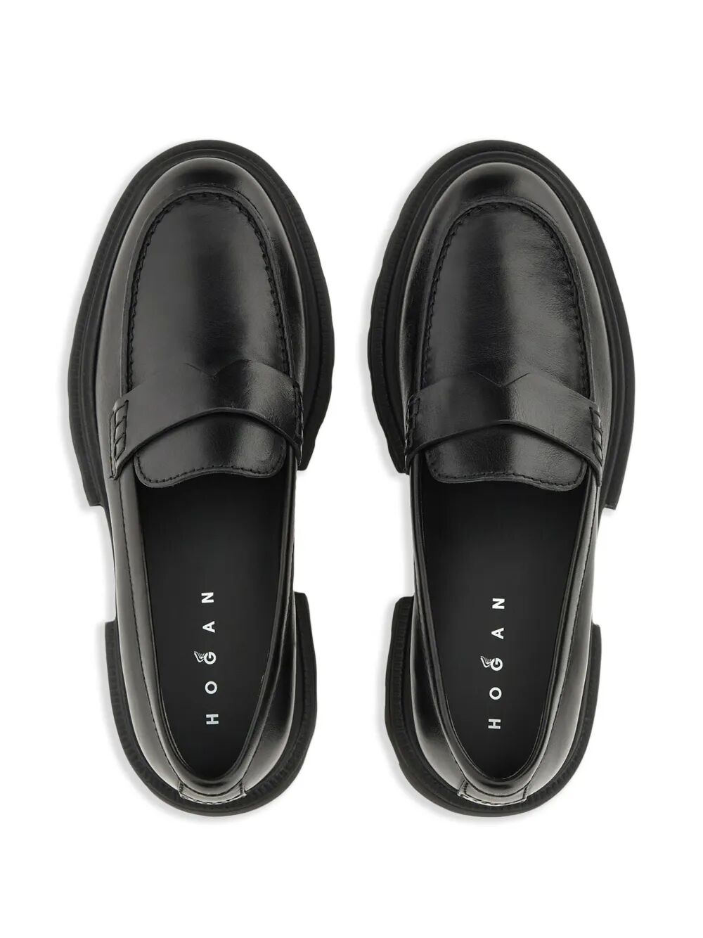 10-STOREY SMOOTH LEATHER AND WORKWEAR SOLE LOAFERS HXW6740FM5IKXTB999 (HOGAN / ローファー ) | HOGAN (ホーガン)(3)