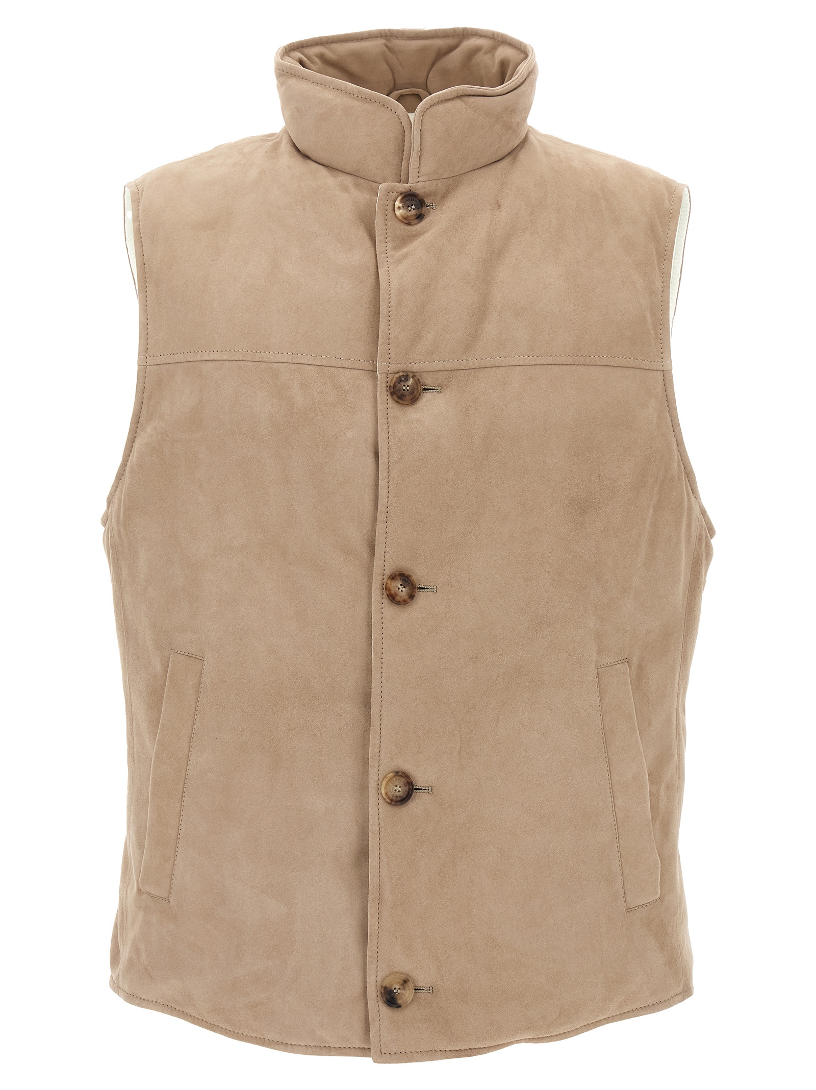 Suede vest MPCLF2013C4248 (Brunello Cucinelli / ベスト ) | Brunello Cucinelli (ブルネロ・クチネリ)