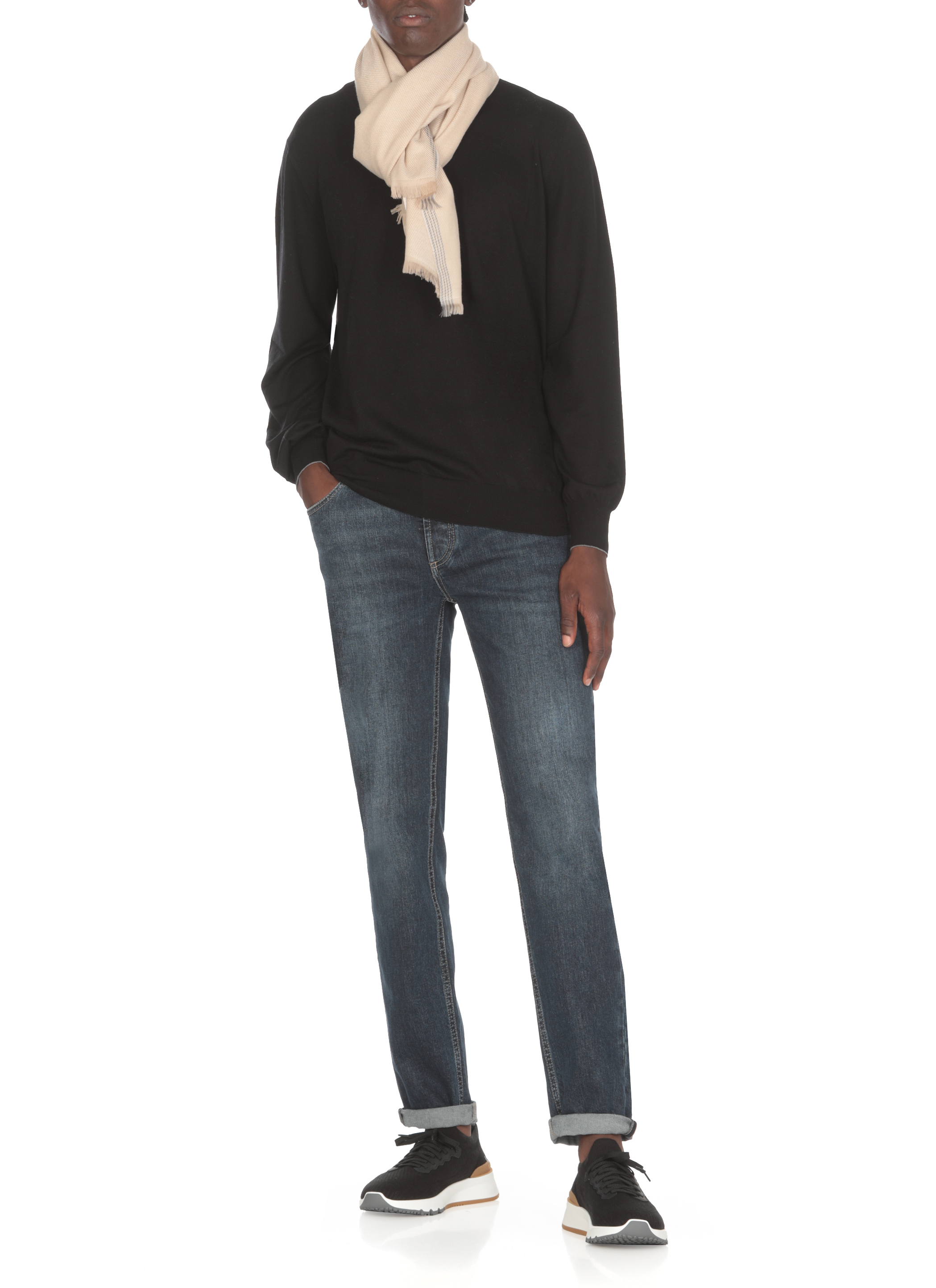 Brunello Cucinelli Scarfs Beige MSC665ORCJ007 (Brunello Cucinelli / スカーフ・マフラー ) | Brunello Cucinelli (ブルネロ・クチネリ)(1)