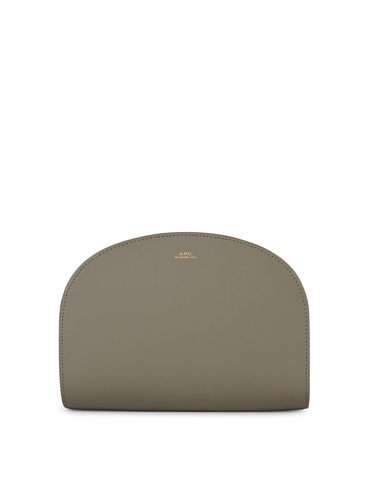 Demi Lune Green Leather Crossbody Bag PXAWVF61048KAW (A.P.C. / ハンドバッグ・ショルダーバッグ ) | A.P.C. (アーペーセー)
