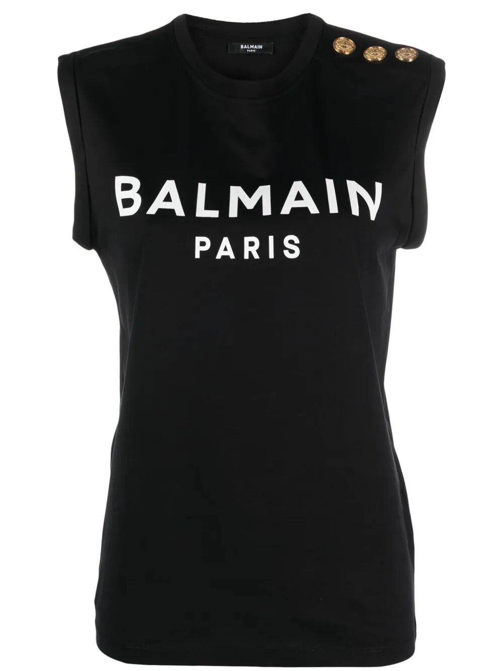 3 BUTTONS BALMAIN PARIS TANK TOP CF1ED001BB02EAB (Balmain / タンクトップ・キャミソール ) | Balmain (バルマン)