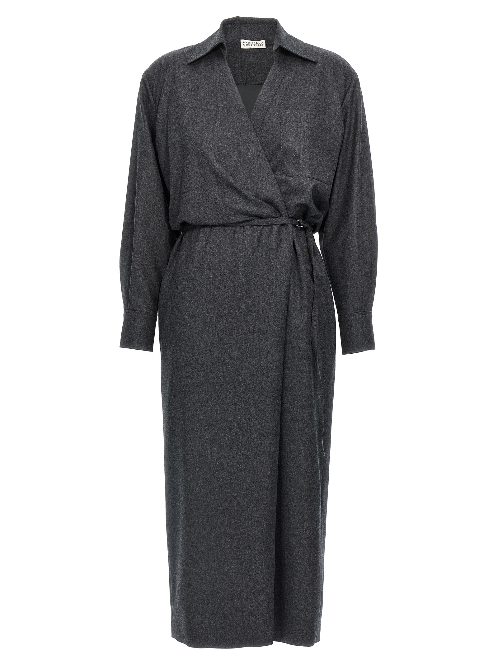 Wallet chemisier dress ME226A5395C004 (Brunello Cucinelli / ワンピース・ドレス・オールインワン ) | Brunello Cucinelli (ブルネロ・クチネリ)