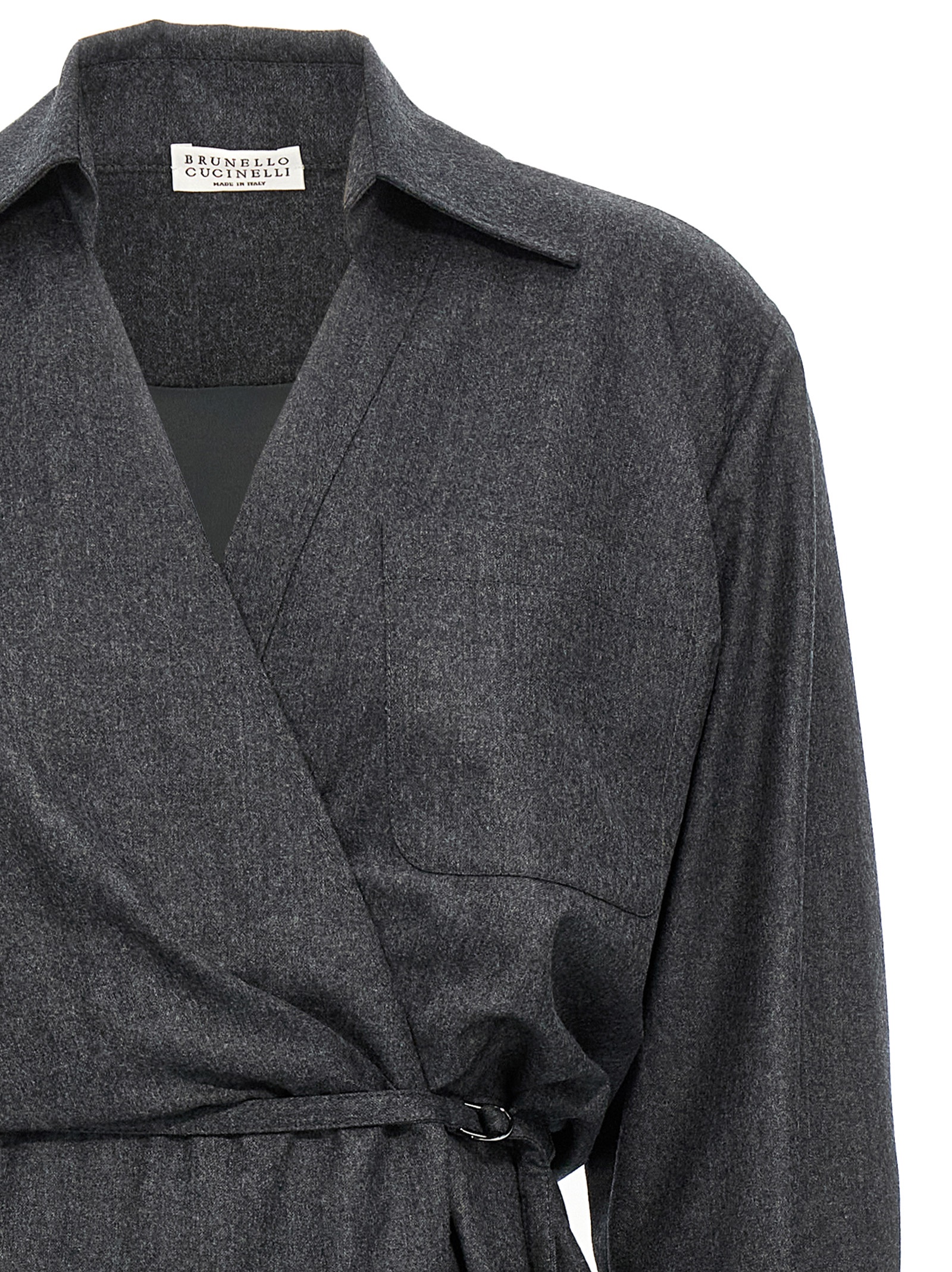 Wallet chemisier dress ME226A5395C004 (Brunello Cucinelli / ワンピース・ドレス・オールインワン ) | Brunello Cucinelli (ブルネロ・クチネリ)(2)