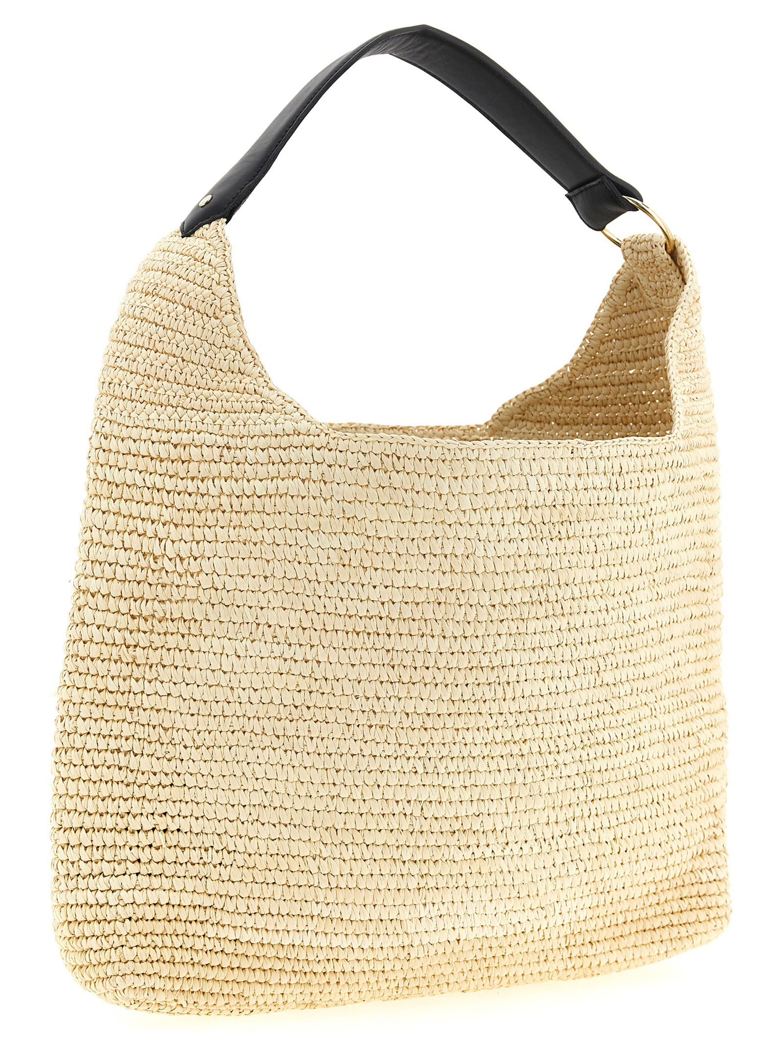 'Cristiana' shoulder bag 5010001002NATURALBLACK (MAISON MICHEL / ハンドバッグ・ショルダーバッグ ) | MAISON MICHEL (メゾン ミッシェル)(1)