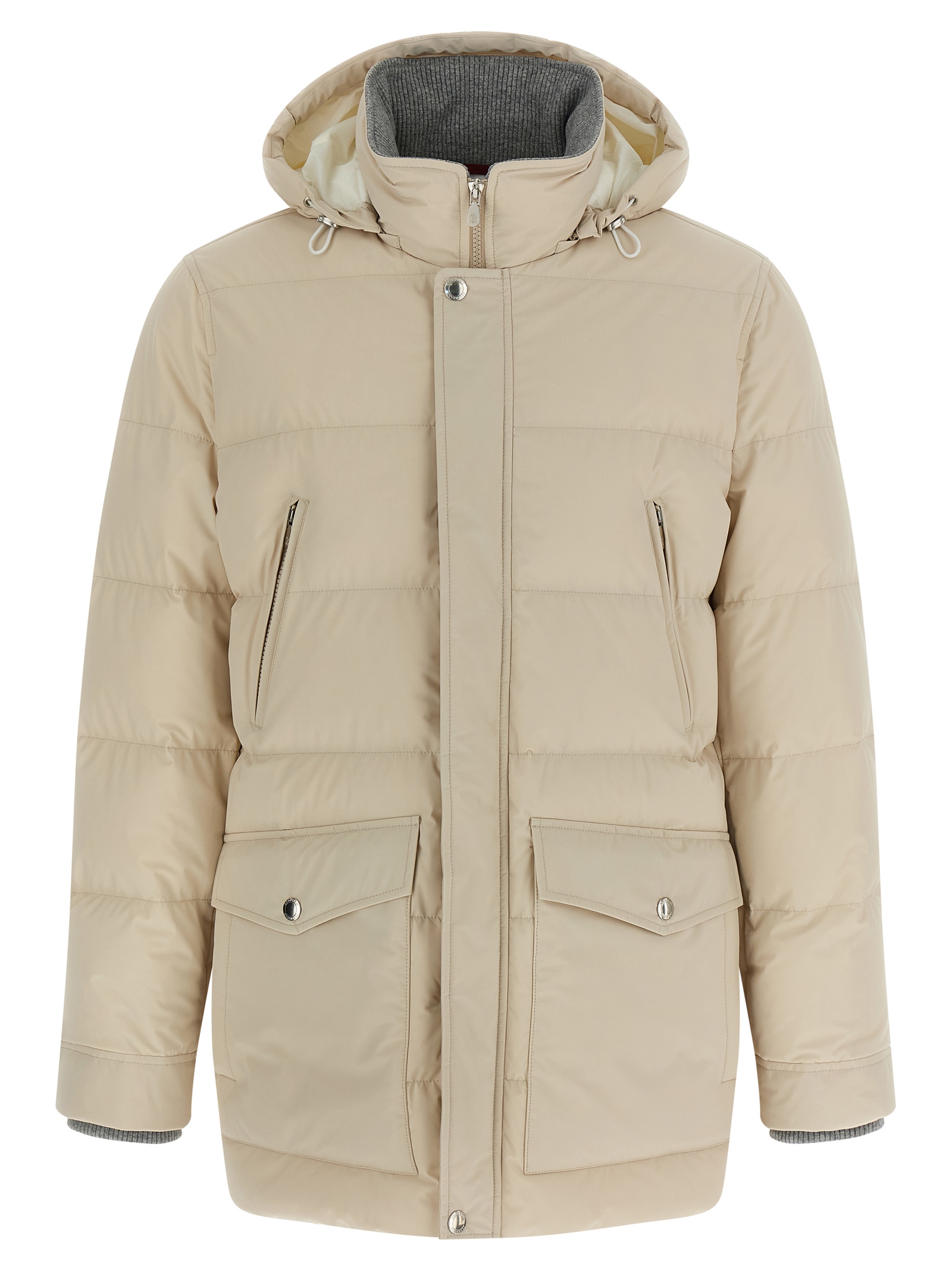 Knit insert down jacket MM4911823CQC14 (Brunello Cucinelli / ダウンジャケット・コート ) | Brunello Cucinelli (ブルネロ・クチネリ)
