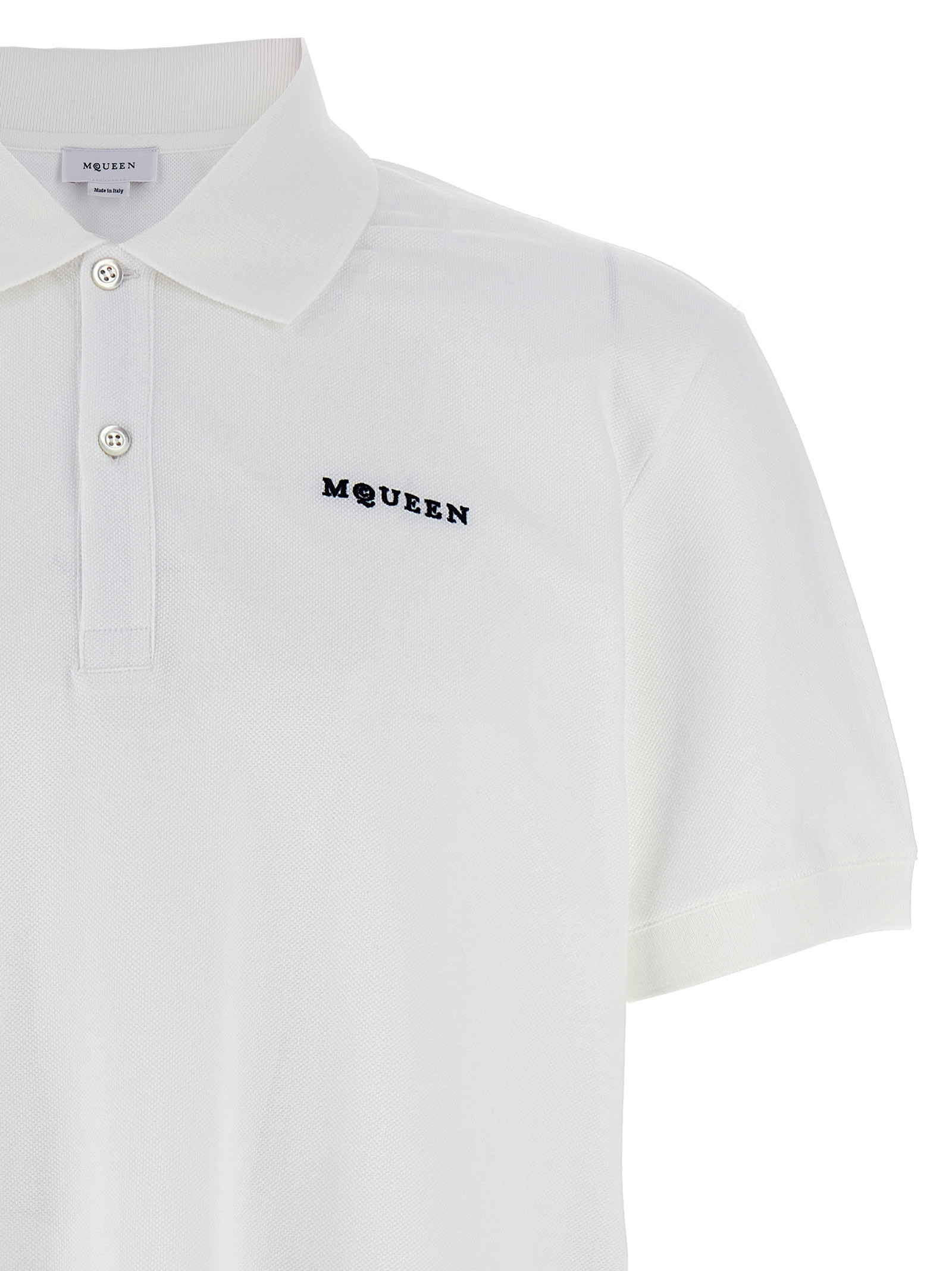 アレキサンダーマックイーン 刺繍ポロシャツ Logo embroidery polo shirt (Alexander McQUEEN/ポロシャツ