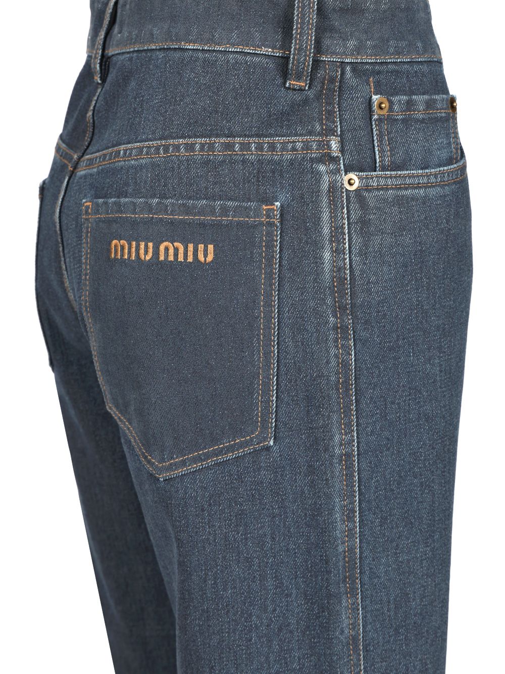 DENIM FLOCK STRAIGHT JEANS GWP483SOOO17L8F0008 (MIU MIU / ジーンズ ) | MIU MIU (ミュウミュウ)(4)