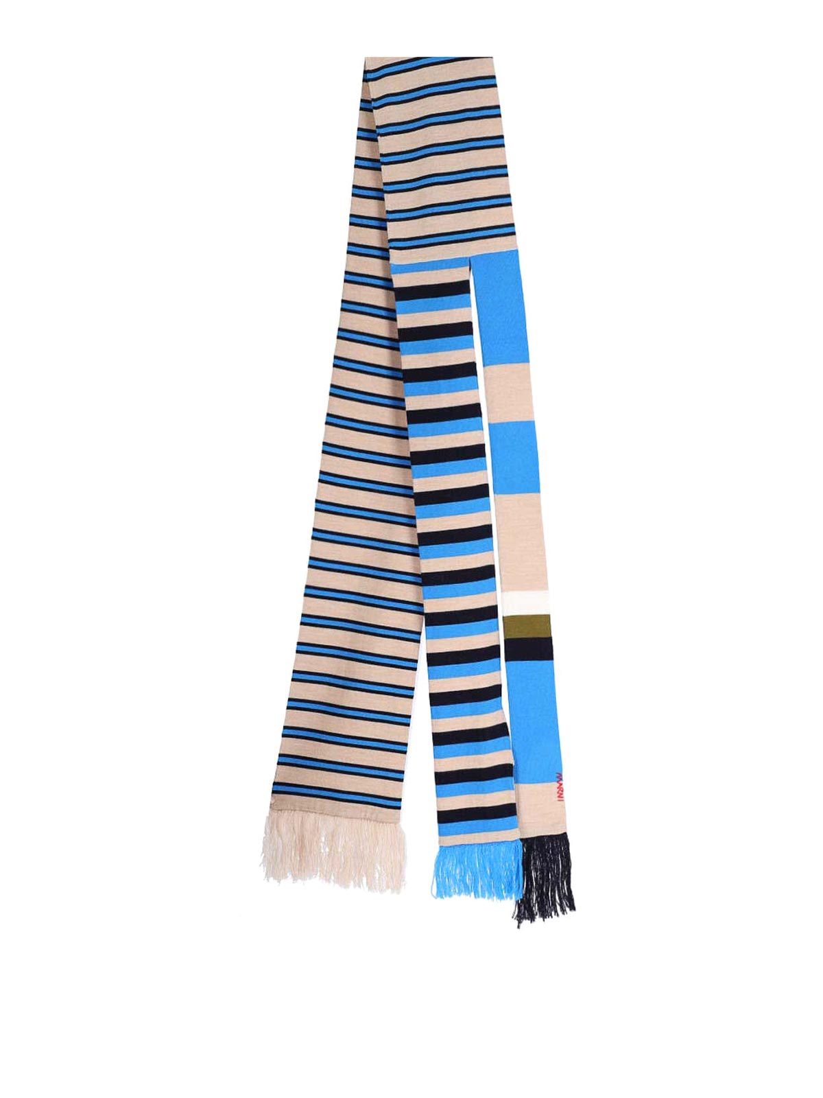 Striped scarf in virgin wool SCZC0079Q0UFW620MXB52 (Marni / スカーフ・マフラー ) | Marni (マルニ)