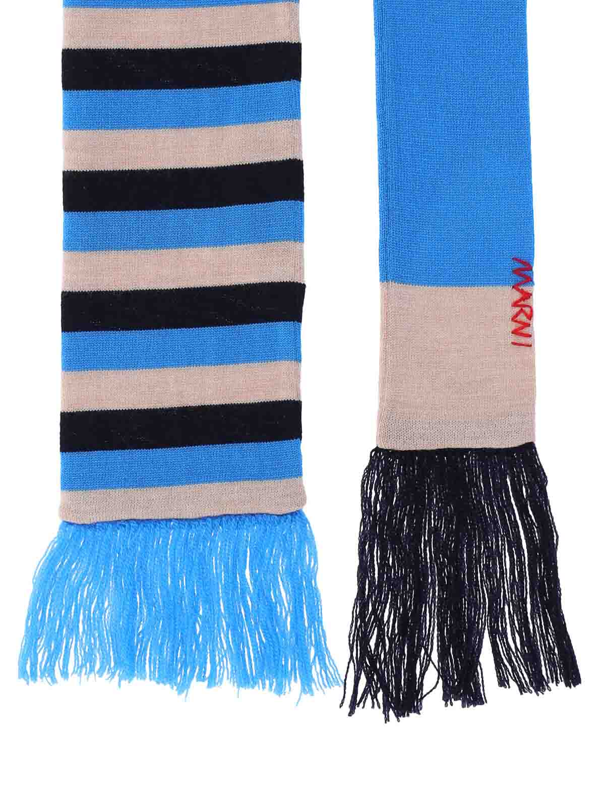 Striped scarf in virgin wool SCZC0079Q0UFW620MXB52 (Marni / スカーフ・マフラー ) | Marni (マルニ)(2)