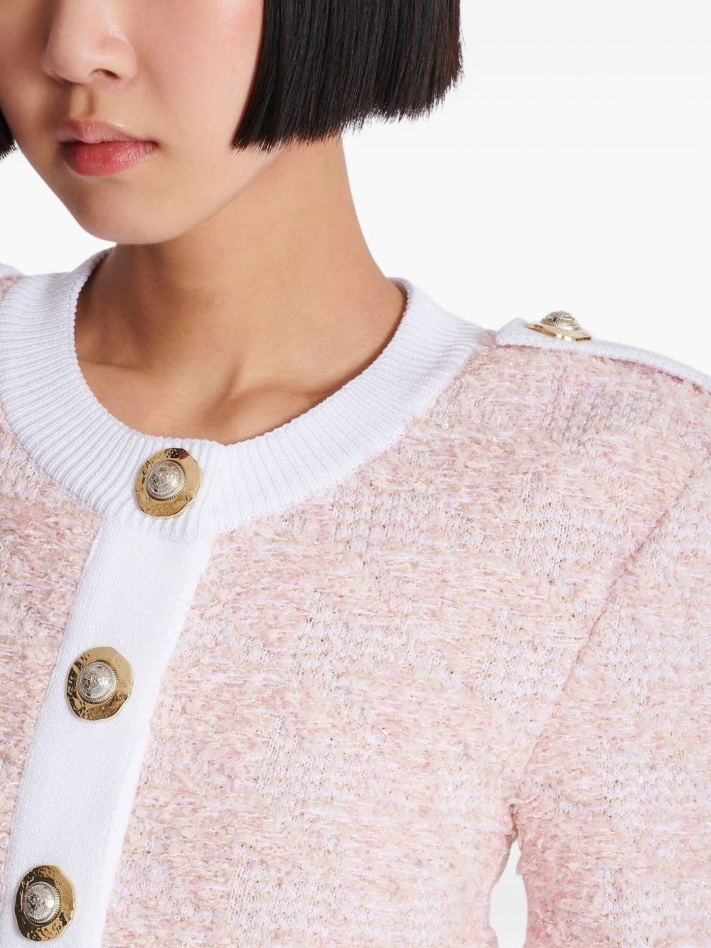 Balmain Sweaters Pink FF1KL235KI72OIN (Balmain / ニット・セーター・カーディガン ) | Balmain (バルマン)(4)