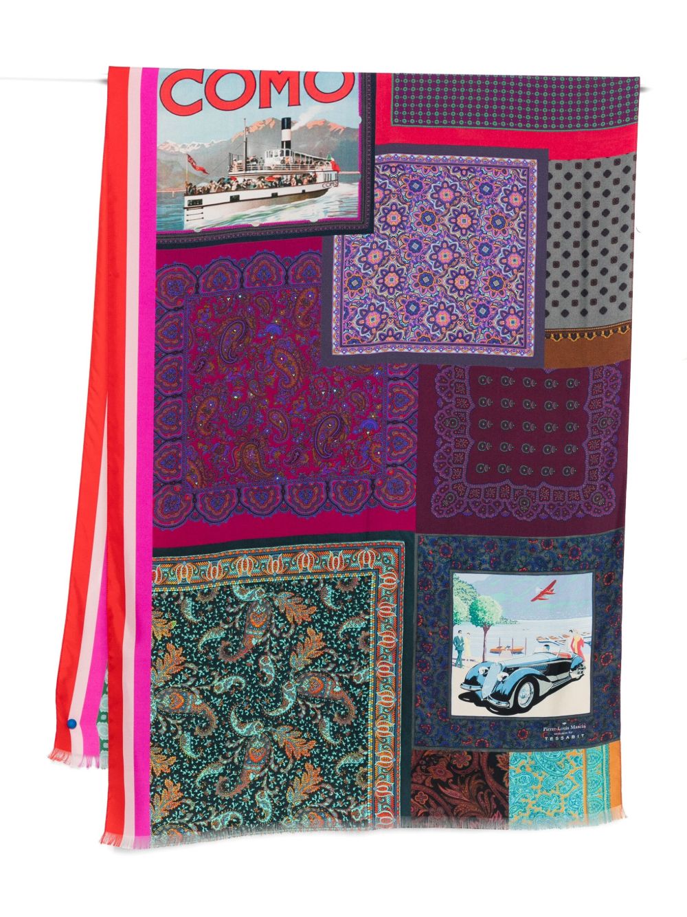 Pierre Louis Mascia Scarfs Purple ALOESW065X200A1081842883 (Pierre-Louis Mascia / スカーフ・マフラー ) | Pierre-Louis Mascia (ピエール=ルイ・マシア)