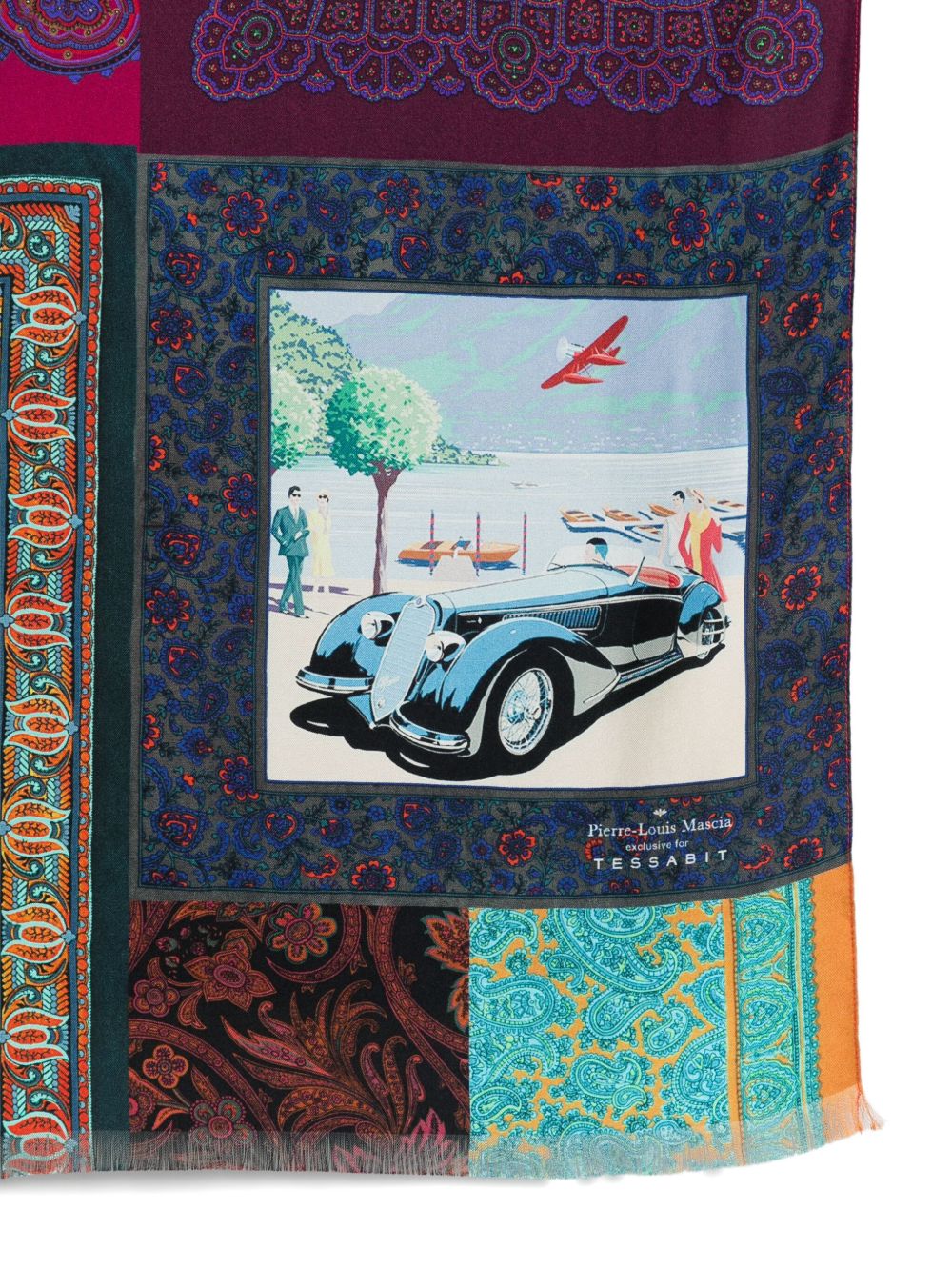 Pierre Louis Mascia Scarfs Purple ALOESW065X200A1081842883 (Pierre-Louis Mascia / スカーフ・マフラー ) | Pierre-Louis Mascia (ピエール=ルイ・マシア)(1)