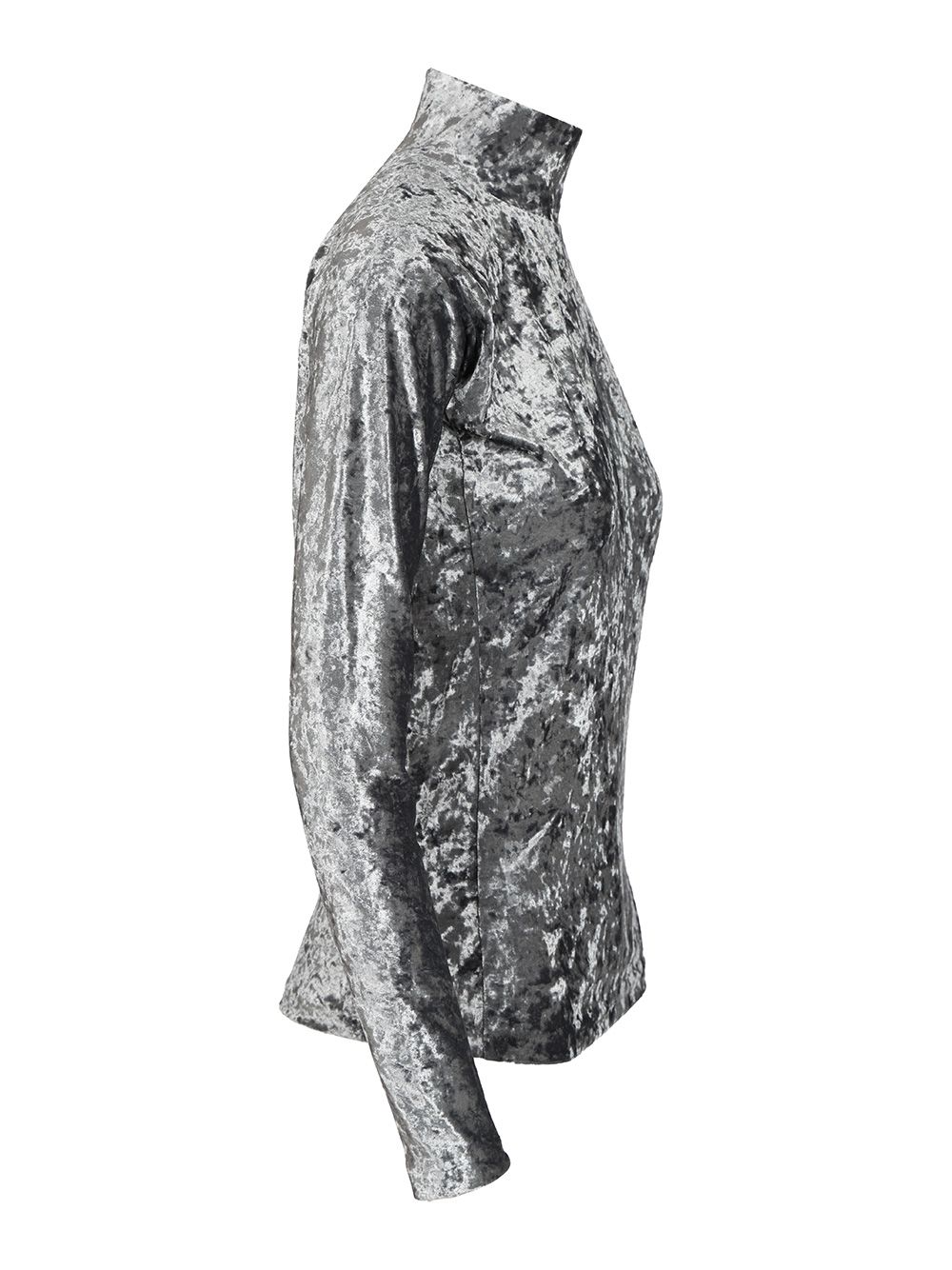 iridescent stretch velvet turtleneck t-shirt 14100F48A7050 (forte_forte / Tシャツ・カットソー ) | forte_forte (フォルテ フォルテ)(2)