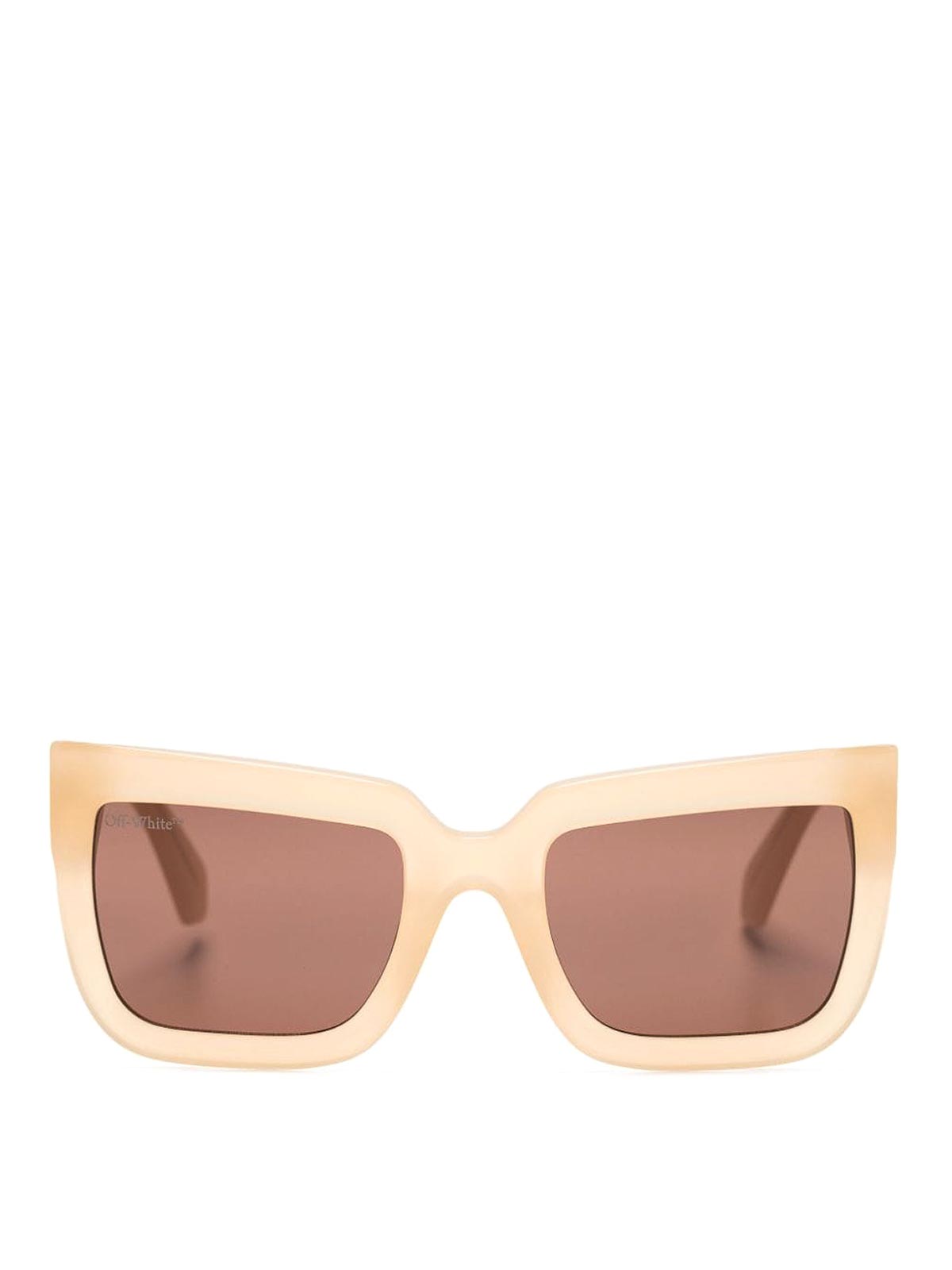 Blush Square Frame Sunglasses OERI088F23PLA0011764 (Off-White / サングラス・アイウェア ) | Off-White (オフホワイト)