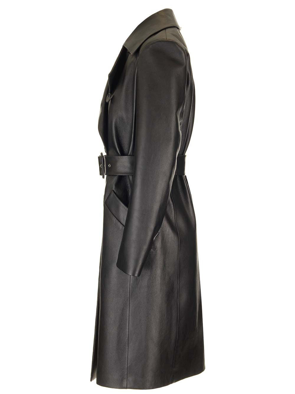 Trench coat in soft nappa 2422476011600011002 (Sportmax / レザー&ファージャケット・コート ) | Sportmax (スポーツマックス)(2)