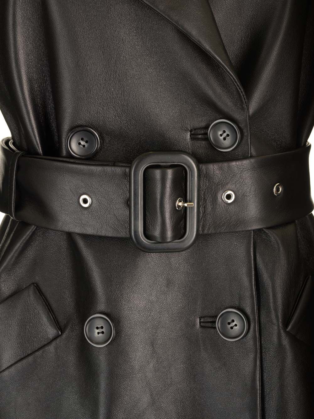 Trench coat in soft nappa 2422476011600011002 (Sportmax / レザー&ファージャケット・コート ) | Sportmax (スポーツマックス)(3)