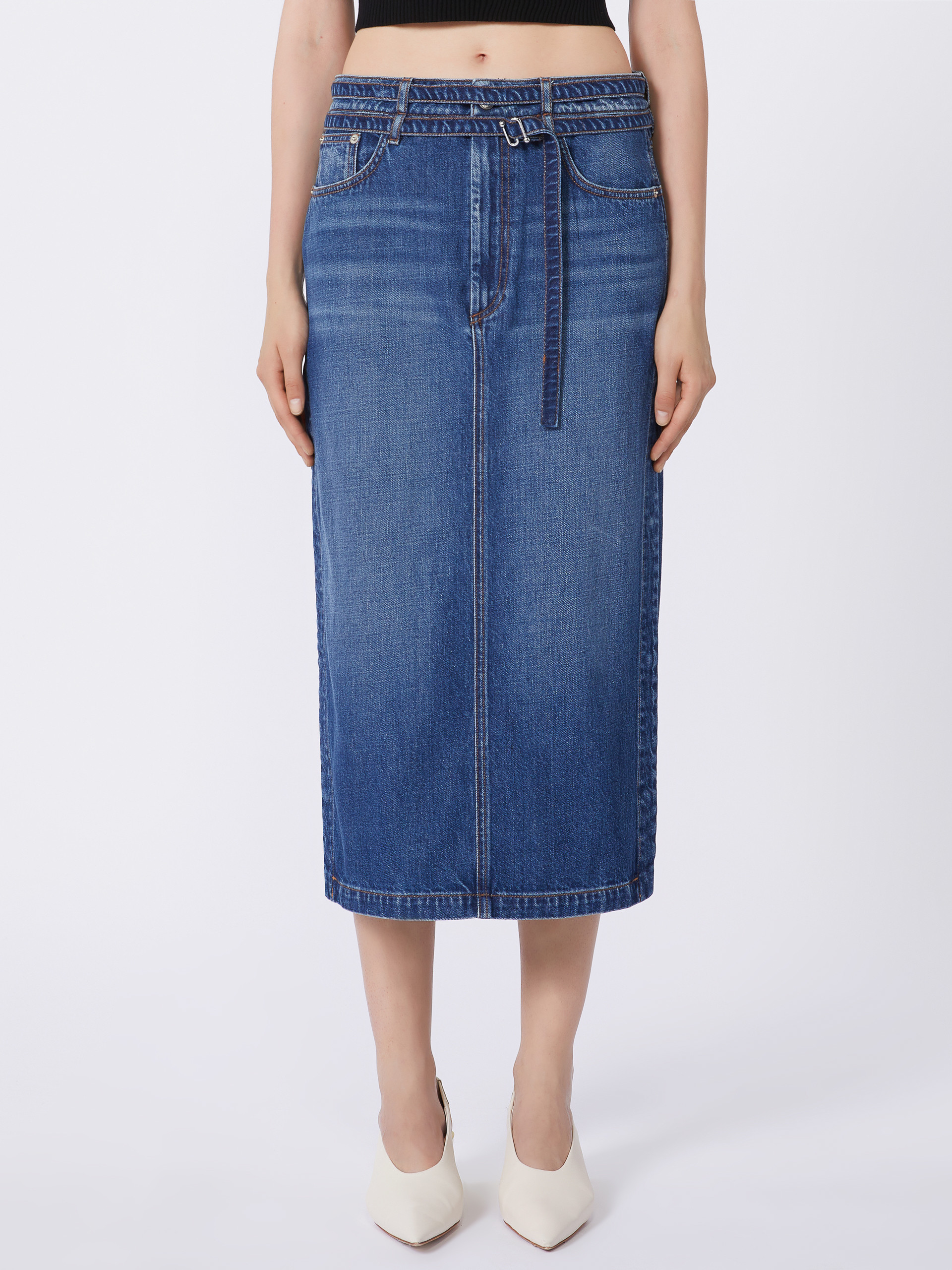 SportMax Skirts Blue 2522106215600005 (Sportmax / スカート ) | Sportmax (スポーツマックス)(2)