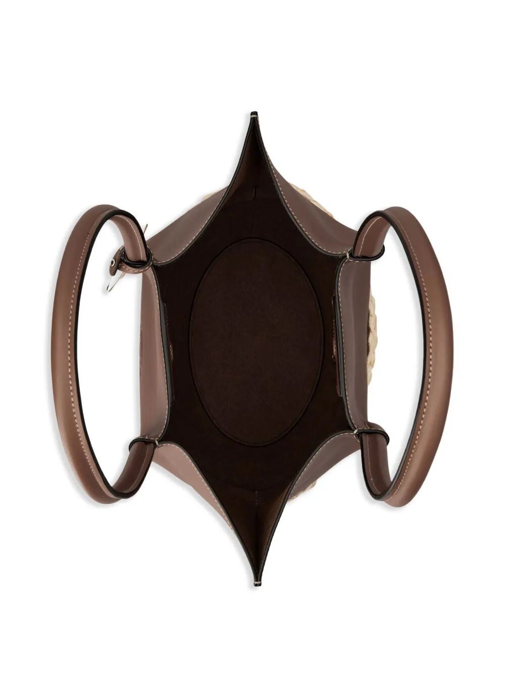 T TIMELESS-CHARM RAFFIA AND LEATHER SMALL TOTE BAG XBWBUXA0200UBYZZG2 (Tod's / トートバッグ ) | Tod's (トッズ)(2)