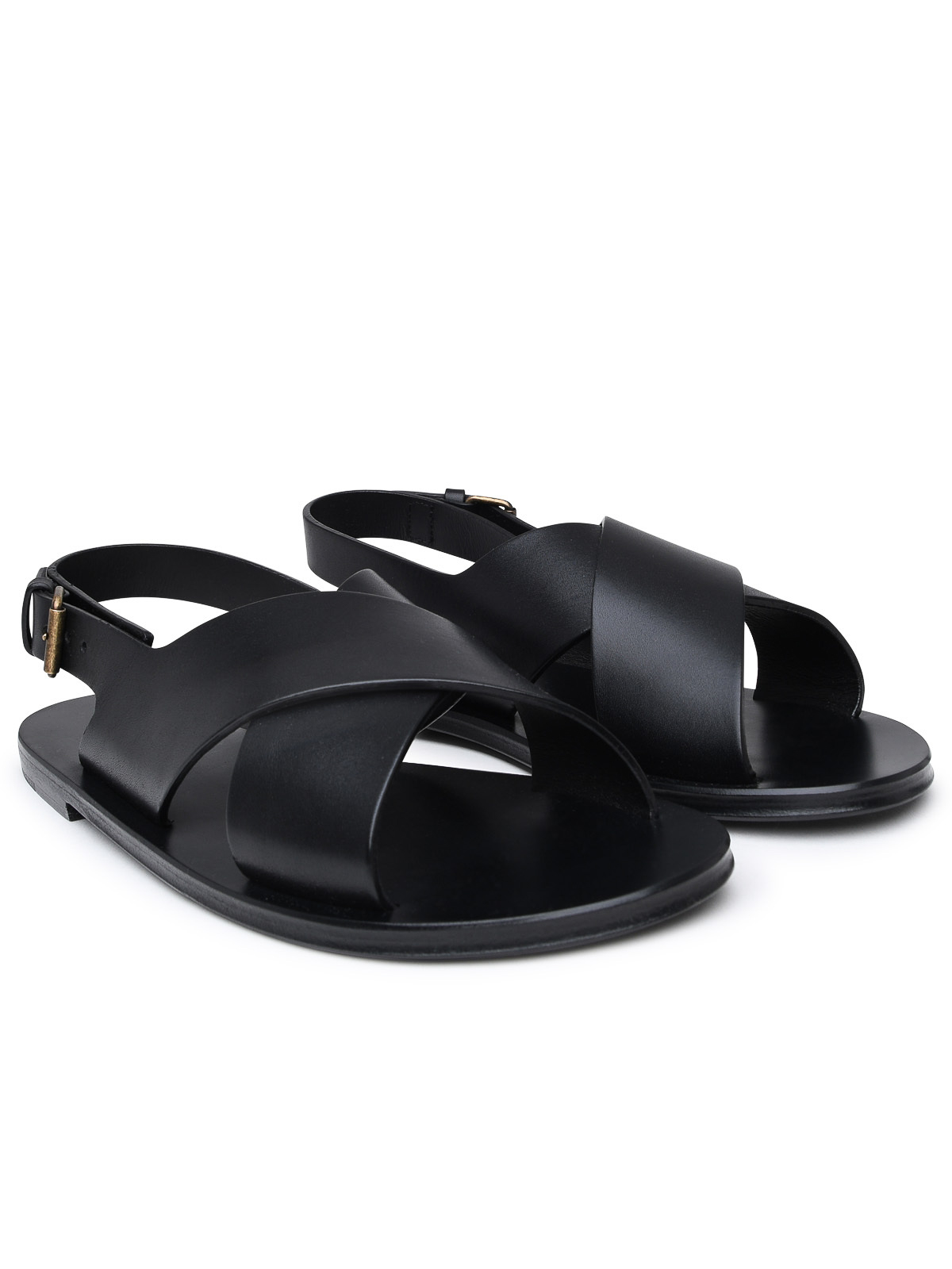 Black leather sandals 73185312K001000 (Saint Laurent / サンダル ) | Saint Laurent (サンローラン)(1)
