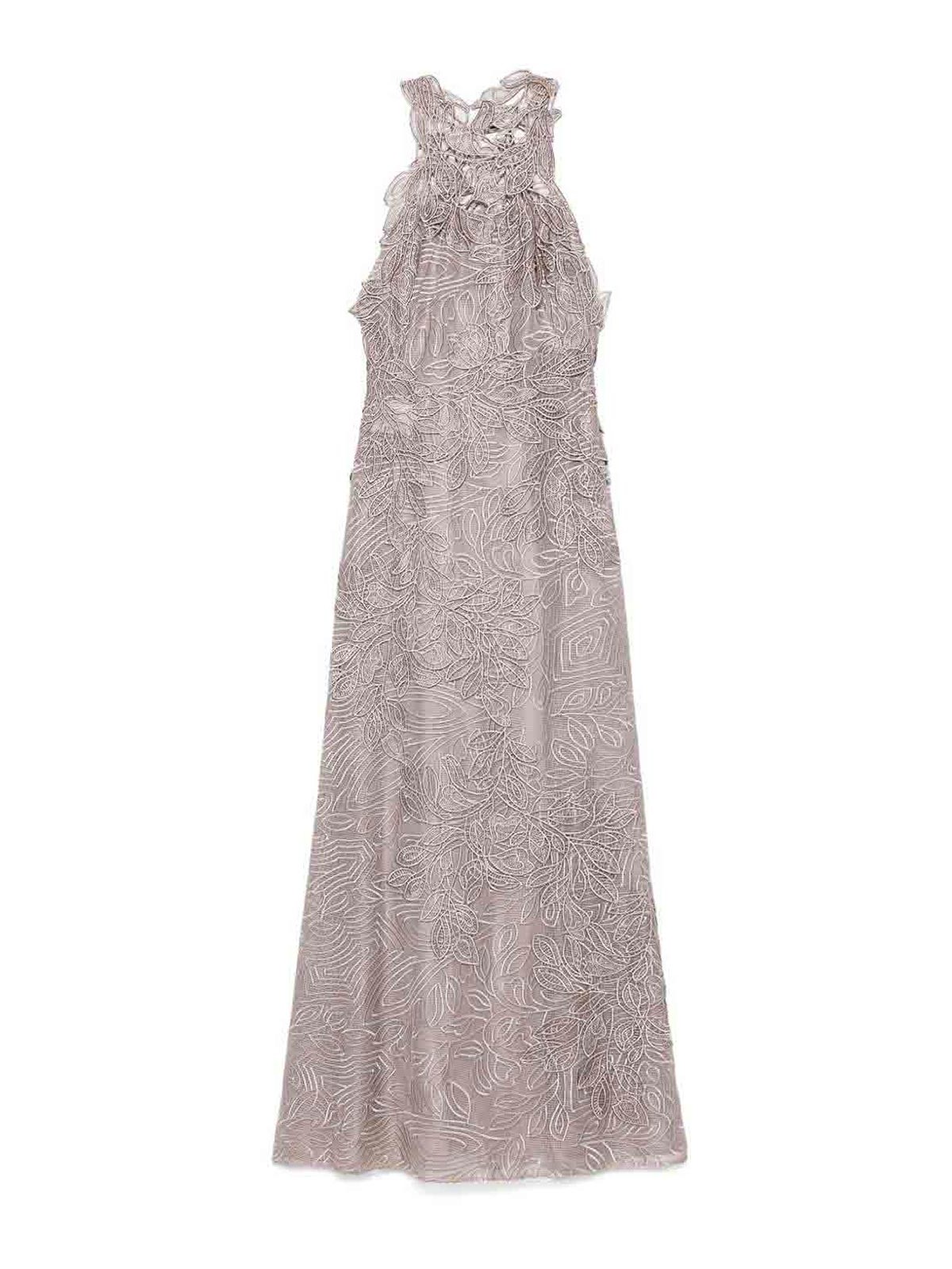 Lace Long Dress In Beige 047301390081 (ALBERTA FERRETTI / ワンピース・ドレス・オールインワン ) | ALBERTA FERRETTI (アルベルタ フェレッティ)