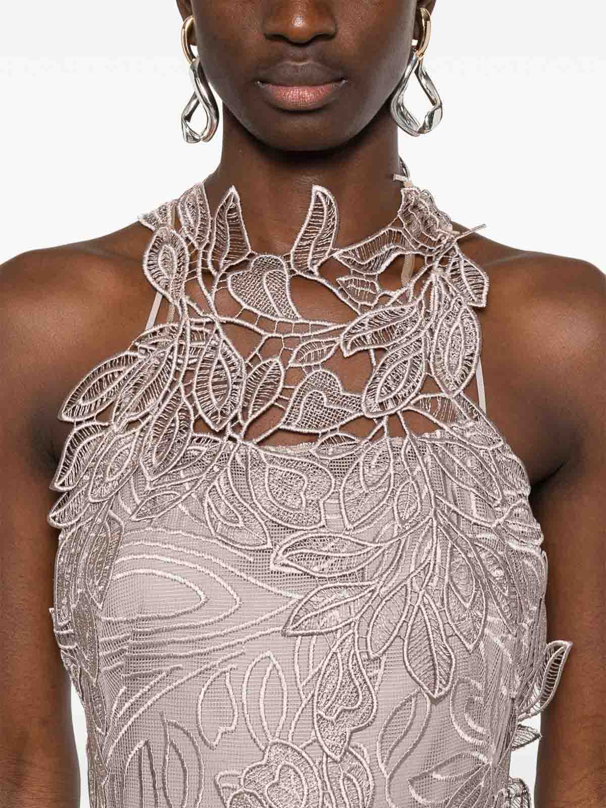 Lace Long Dress In Beige 047301390081 (ALBERTA FERRETTI / ワンピース・ドレス・オールインワン ) | ALBERTA FERRETTI (アルベルタ フェレッティ)(1)