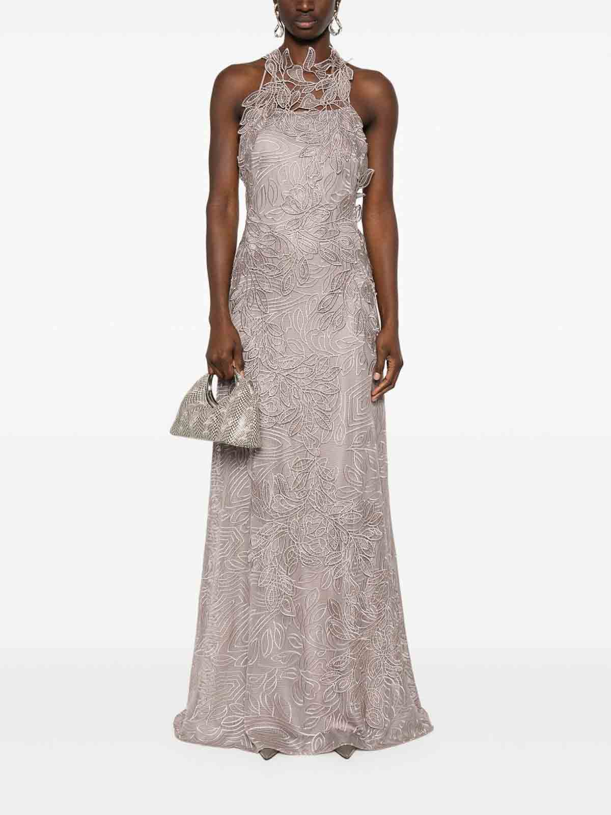 Lace Long Dress In Beige 047301390081 (ALBERTA FERRETTI / ワンピース・ドレス・オールインワン ) | ALBERTA FERRETTI (アルベルタ フェレッティ)(4)