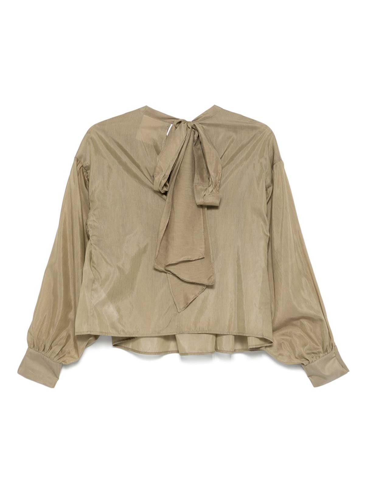 SEMICOUTURE S5SY30L880 関税送料込 Light Blue Shirt Short-Sleeves (SEMICOUTURE/シャツ・ブラウス